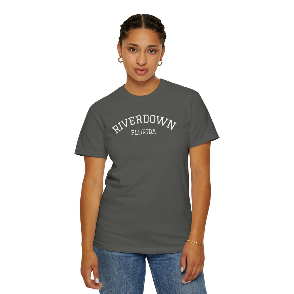 10 - Tee Multi Colors RIVERDOWN University Style -  Minimalist Initials T-Shirt