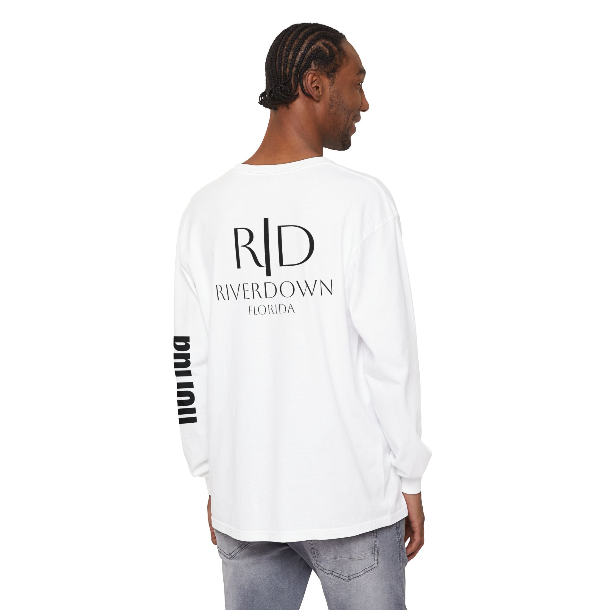 2 - Long Sleeve Tee Multi Colors 'R|D' — Florida Sleeve Graphic