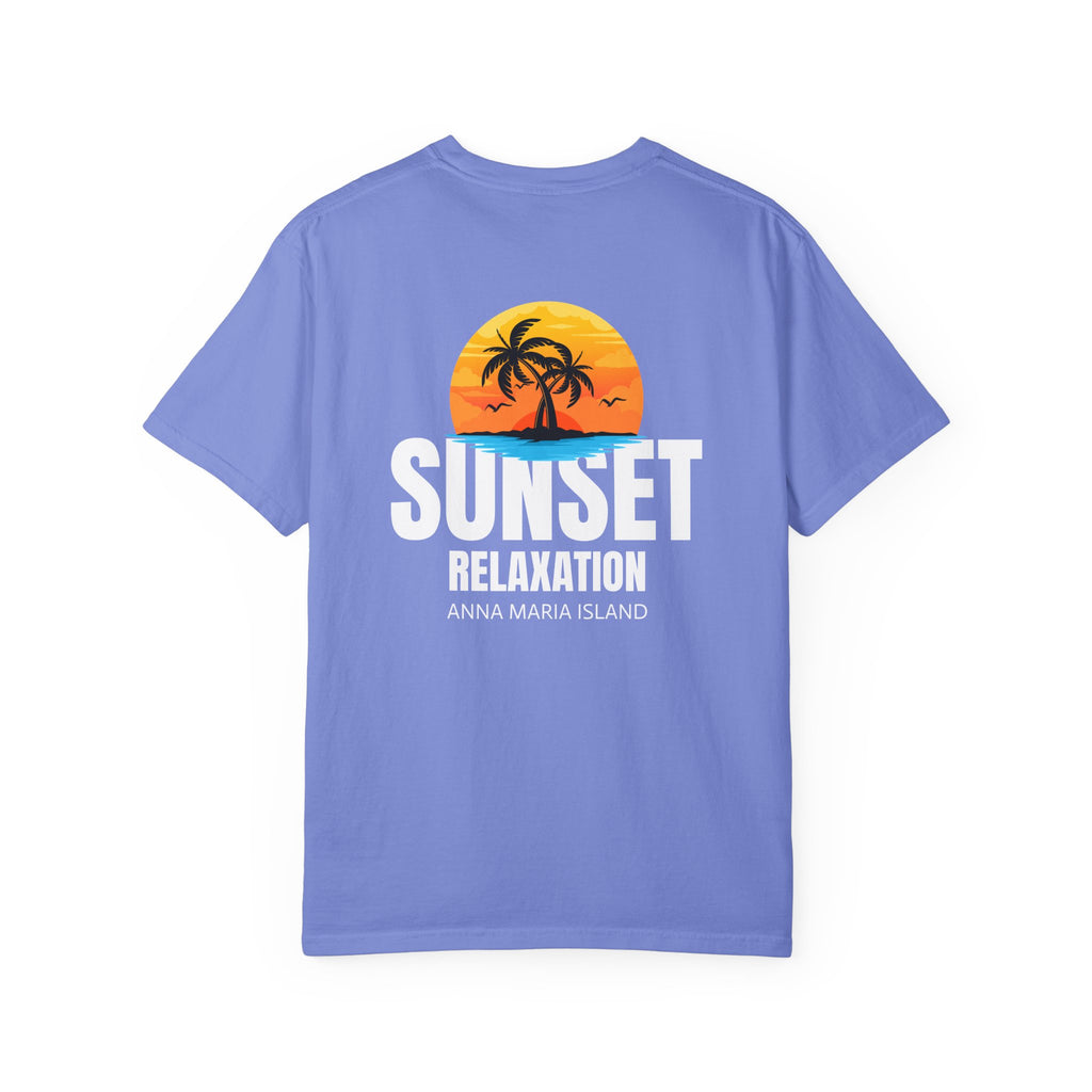 10 - Tee Multi Colors Sunset Relaxation — Minimalist Initials T-Shirt