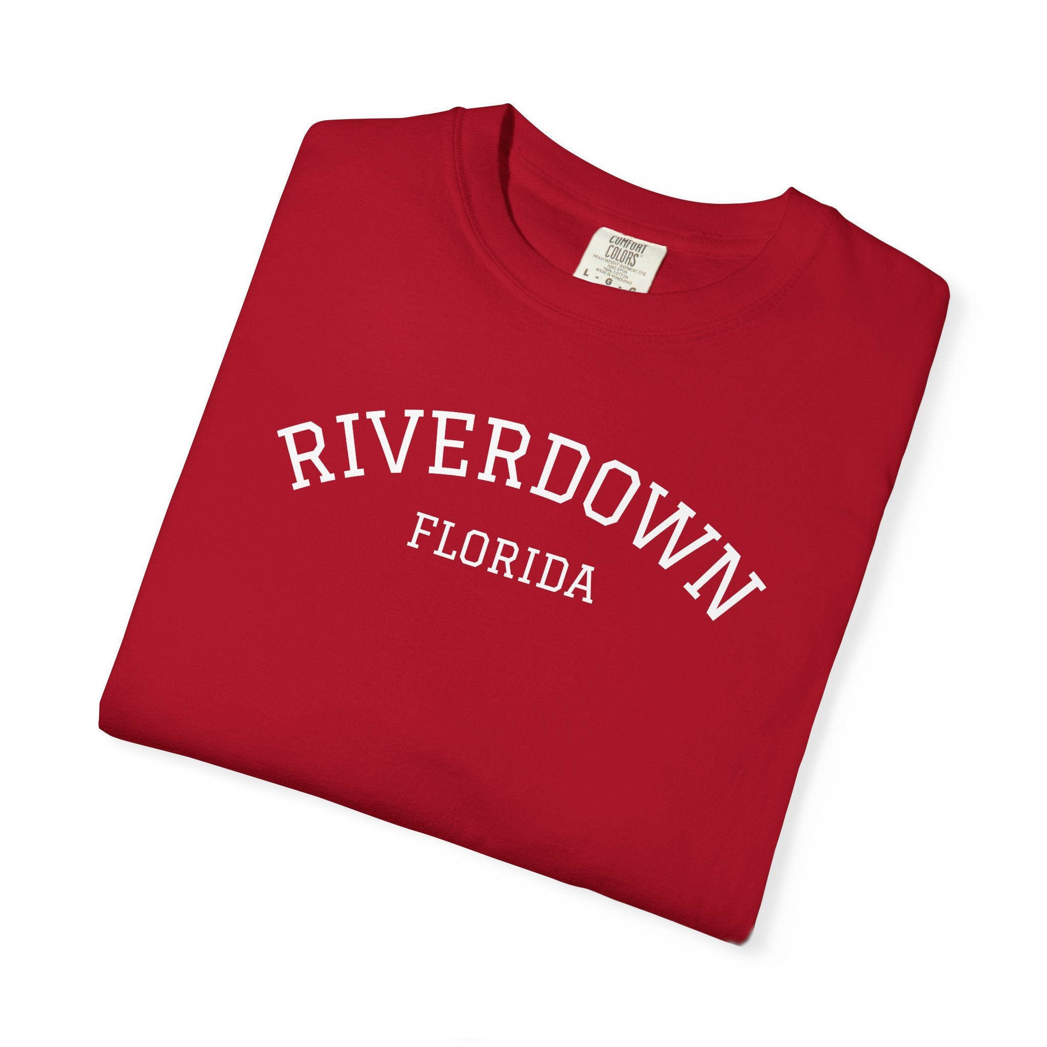 10 - Tee Multi Colors RIVERDOWN University Style -  Minimalist Initials T-Shirt