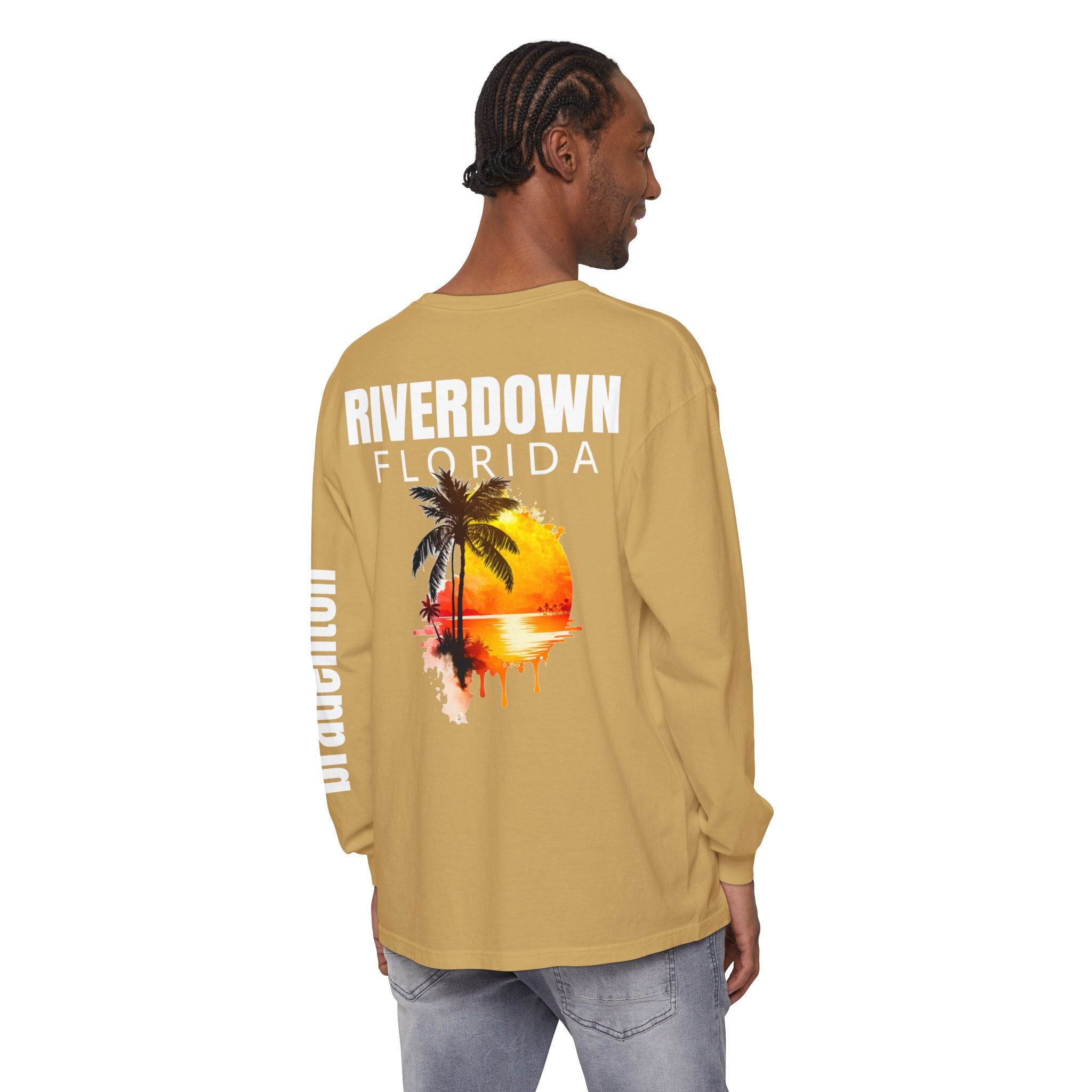 2 - Long Sleeve Bradenton Tee Multi Colors 'R|D' — Florida Sleeve Graphic