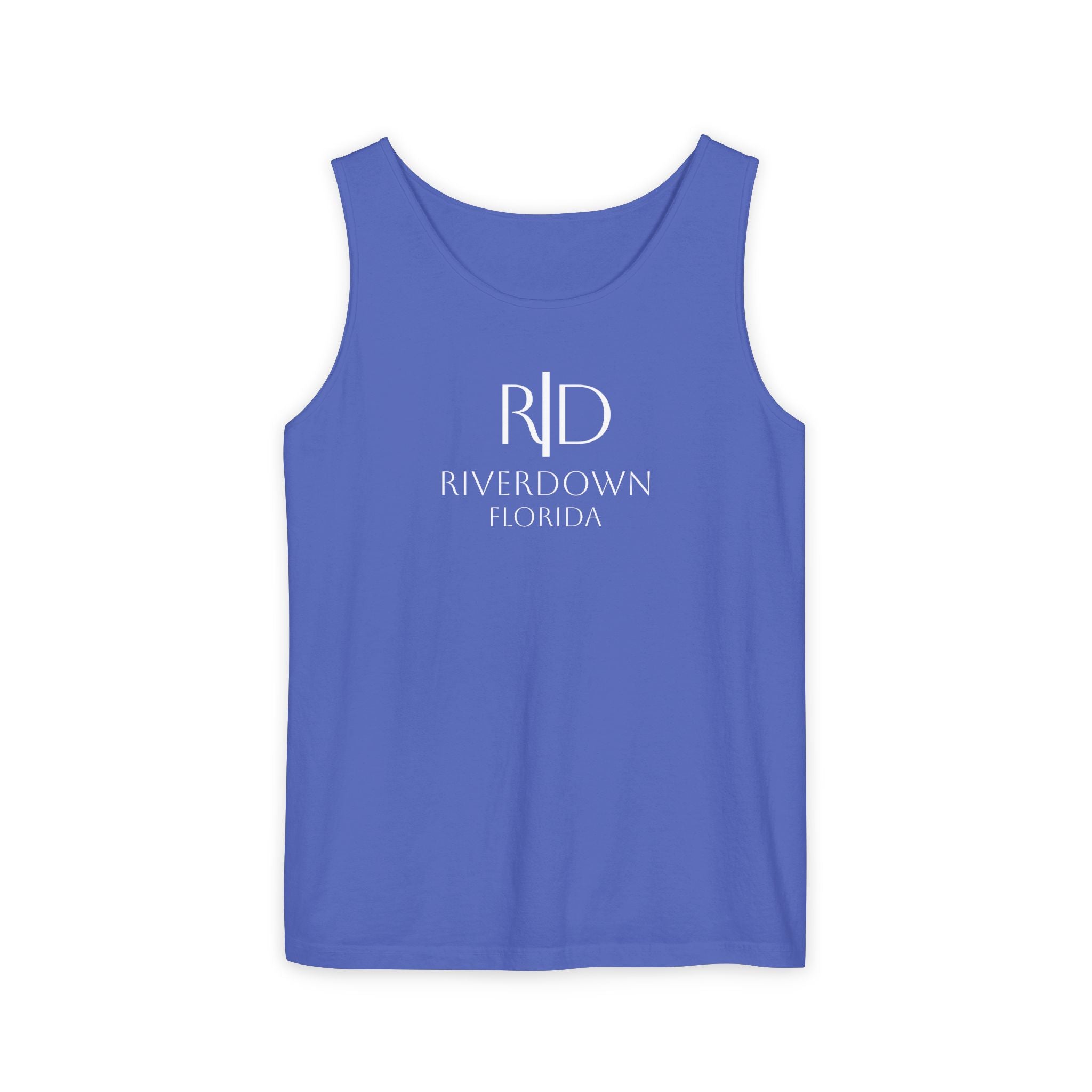 14 - Tank Top Multi Colors Coral Minimalist 'R|D' Monogram Tank Top — Lightweight Casual Summer Tee
