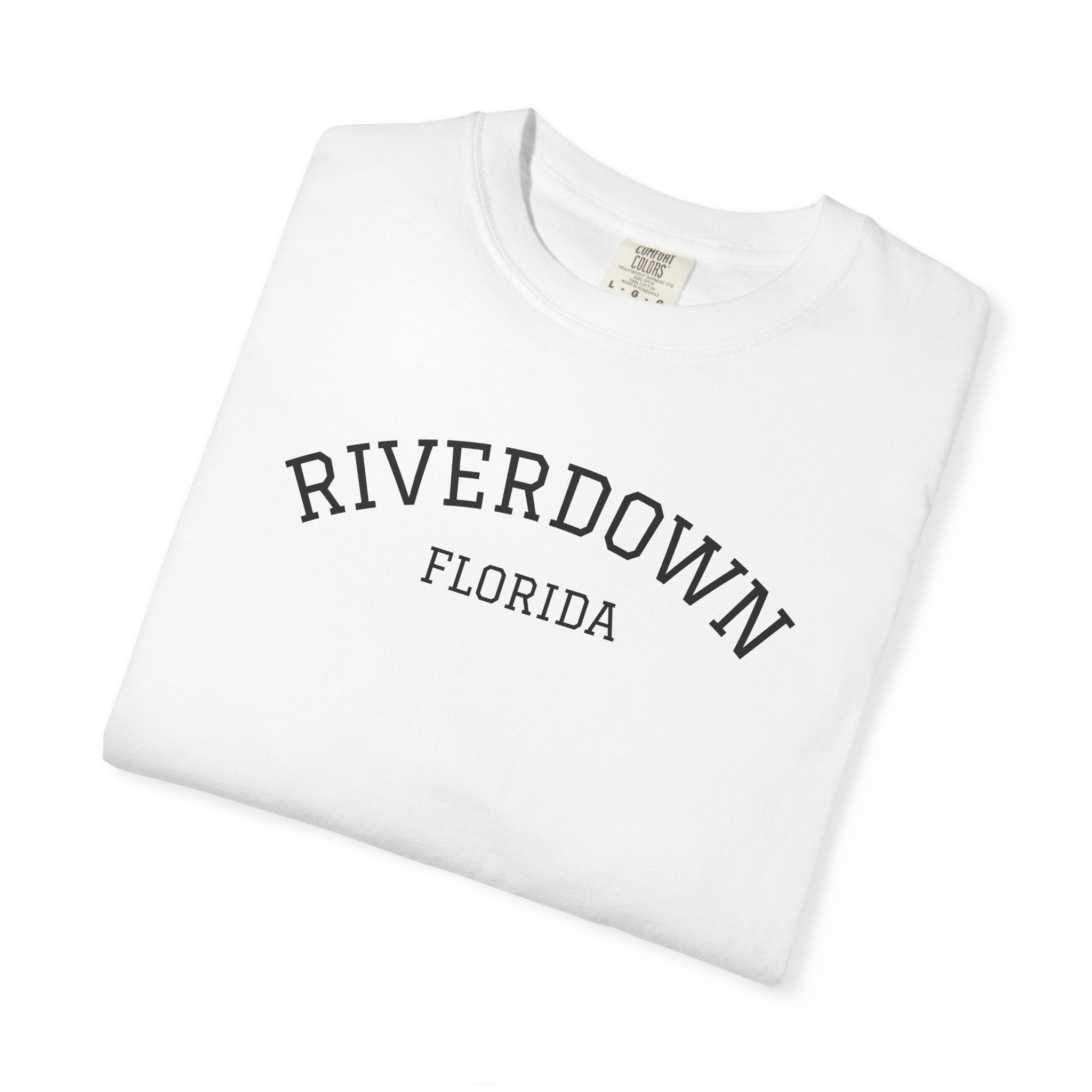 10 - Tee Multi Colors RIVERDOWN University Style -  Minimalist Initials T-Shirt