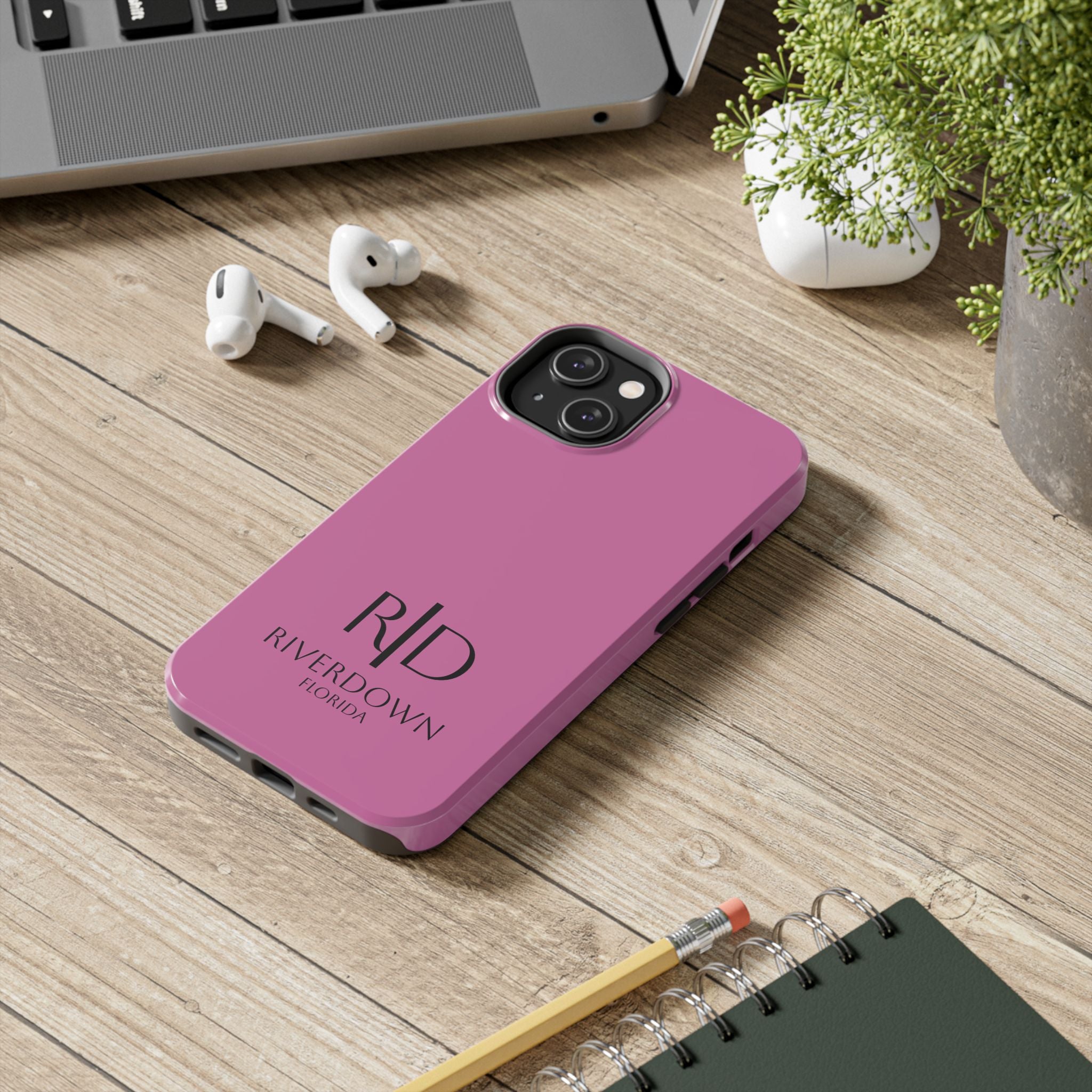 924 - Phone Case Pink Peddle Riverdown Florida Tough Phone Case – Slim Protective iPhone Cover with R|D Logo