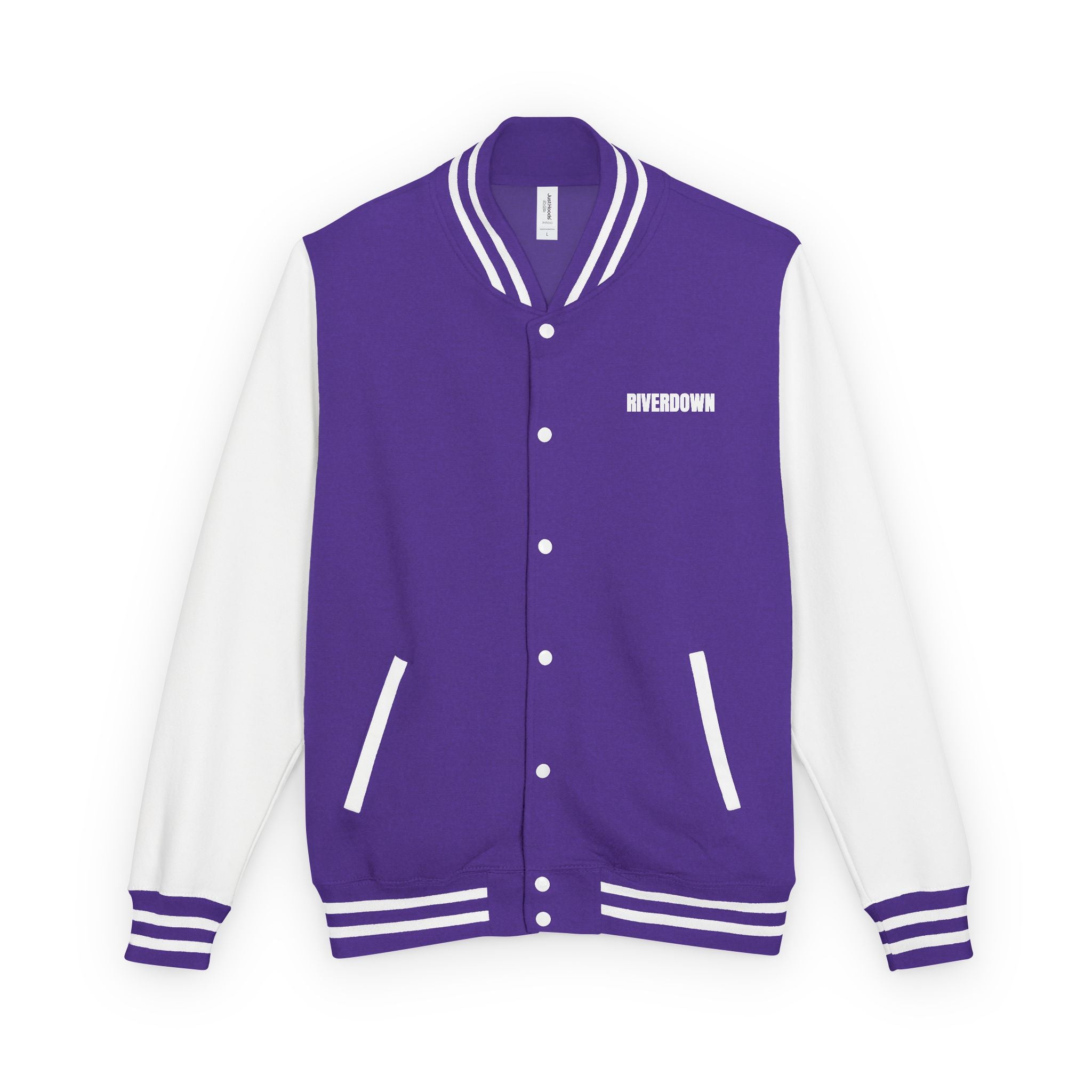 52 - Jacket Letterman - Classic Black & White Varsity Style with 'R|D' Chest Logo