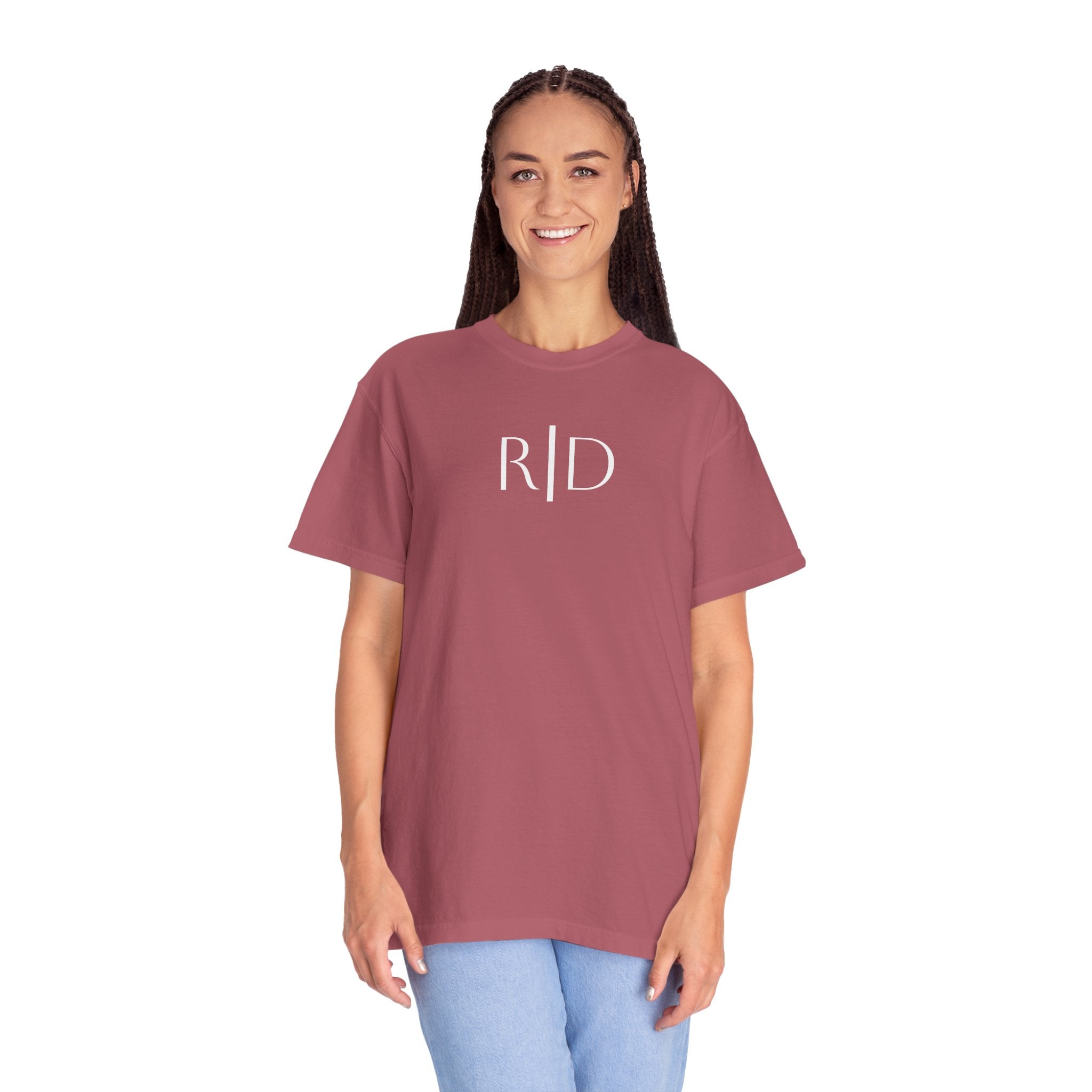 101 -  Tee Multi Colors Monogram R|D River Down Shop Classic Tee — Minimalist Initials T-Shirt