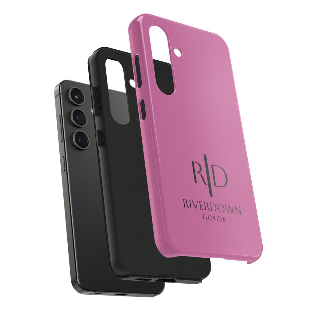 924 - Phone Case Pink Peddle — Durable Protective Phone Cover with Monogram Logo