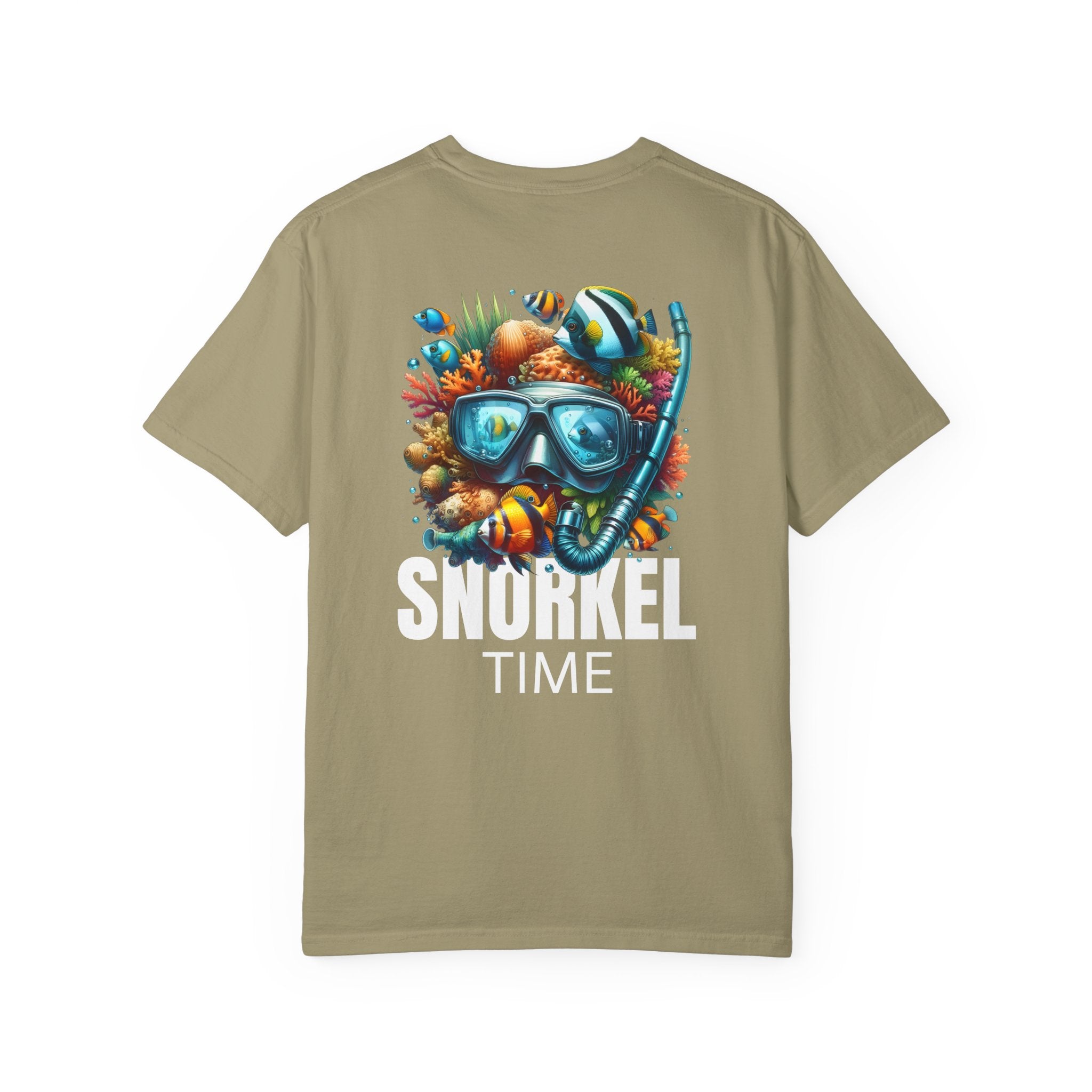 10 - Tee Multi Colors Snorkel Time - Minimalist Initials T-Shirt