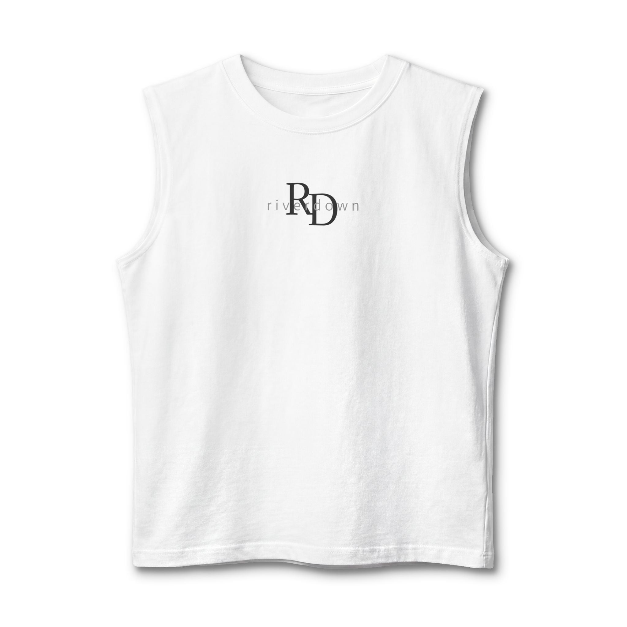 14 - Beach Volleyball Muscle Tank — Retro Palm Court Summer Tank Top