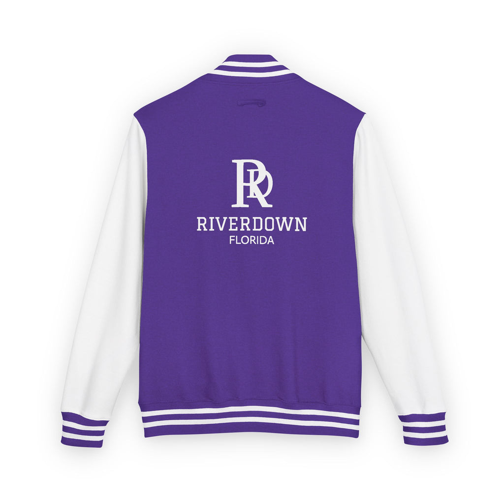 52 - Jacket Letterman - Classic Black & White Varsity Style with 'R|D' Chest Logo