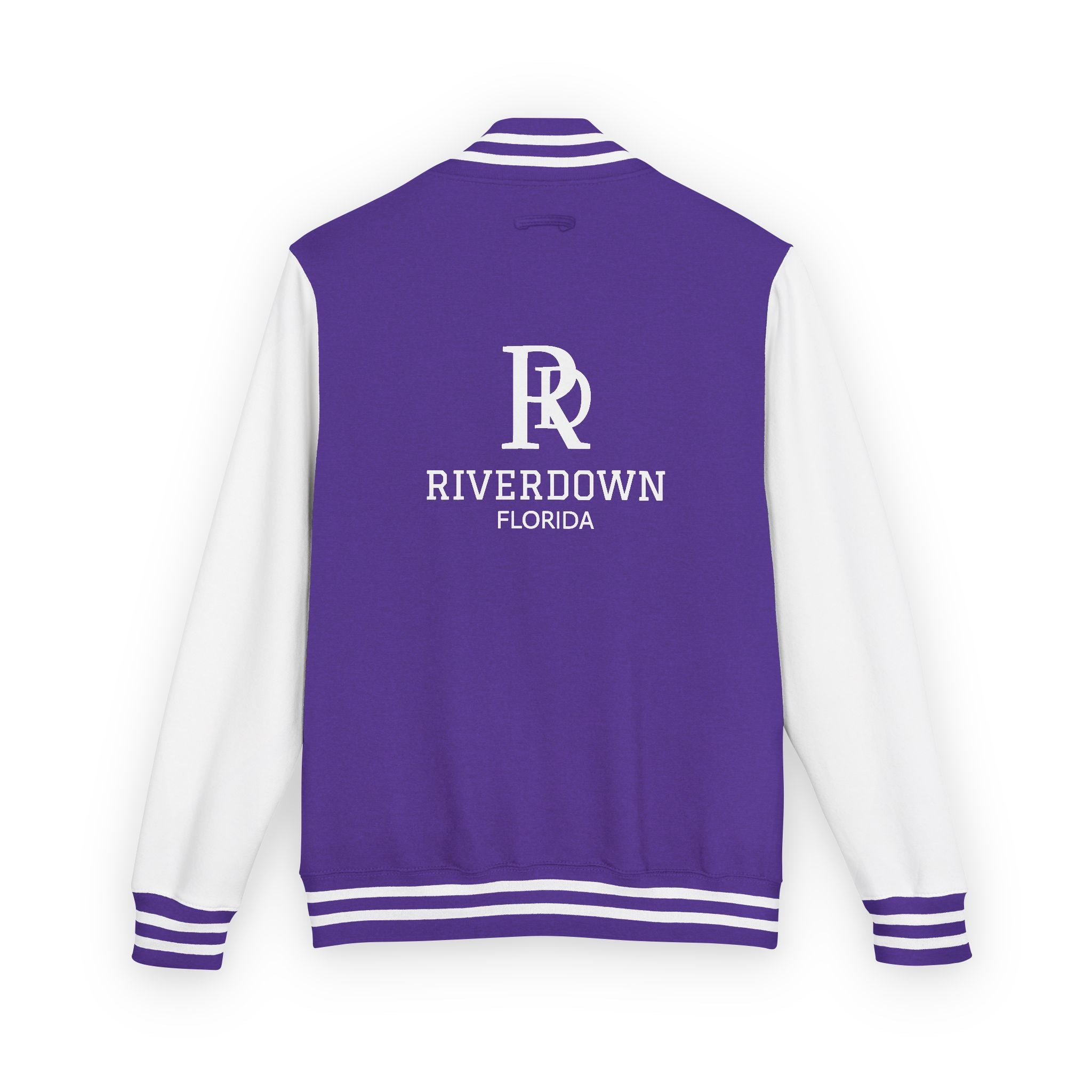 52 - Jacket Letterman - Classic Black & White Varsity Style with 'R|D' Chest Logo