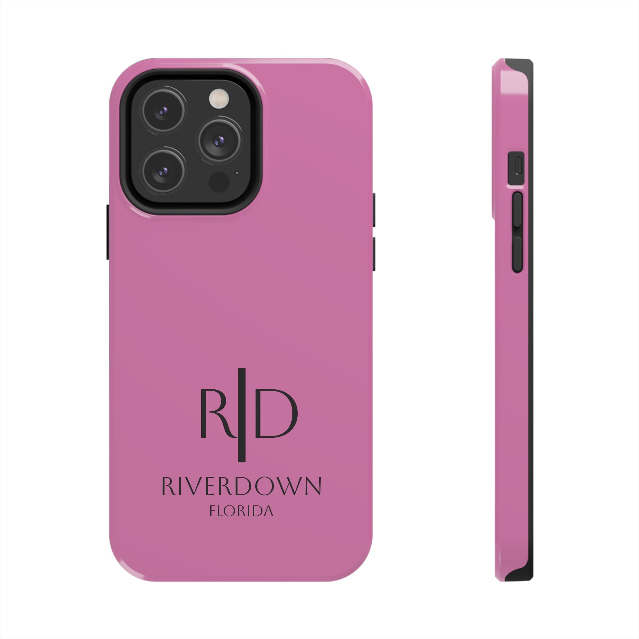 924 - Phone Case Pink Peddle — Durable Protective Phone Cover with Monogram Logo