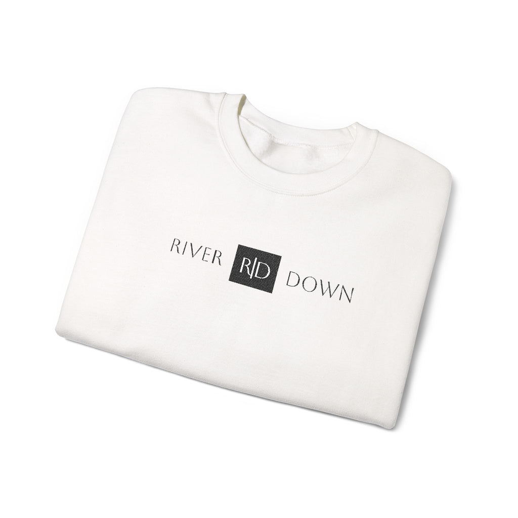 3 - Sweatshirt Embroidered Square RD Minimal Graphic Crewneck Sweatshirt — Small Black Patch Logo