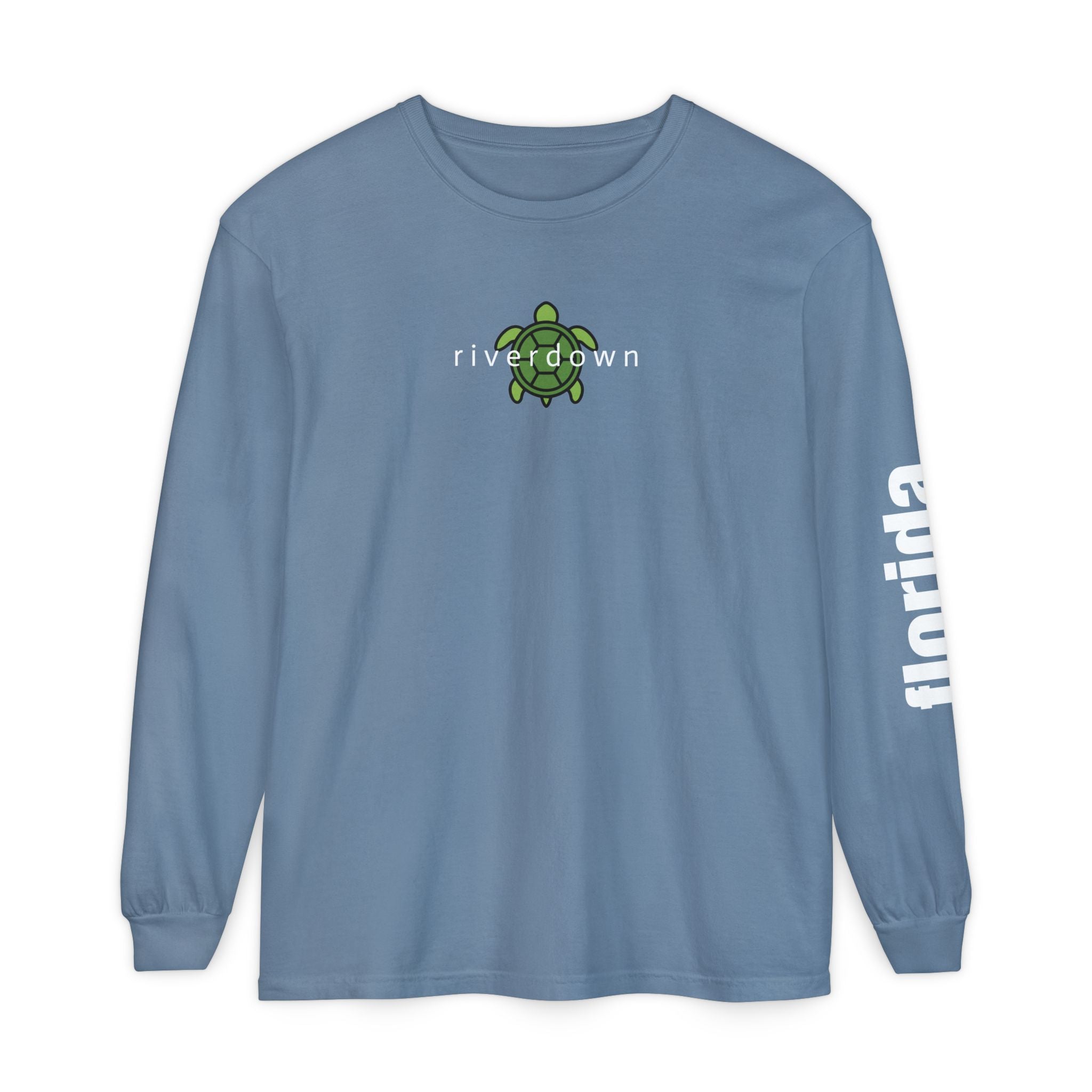 2 - Long Sleeve Tee Multi Colors Sea Turtle — Florida Sleeve Graphic