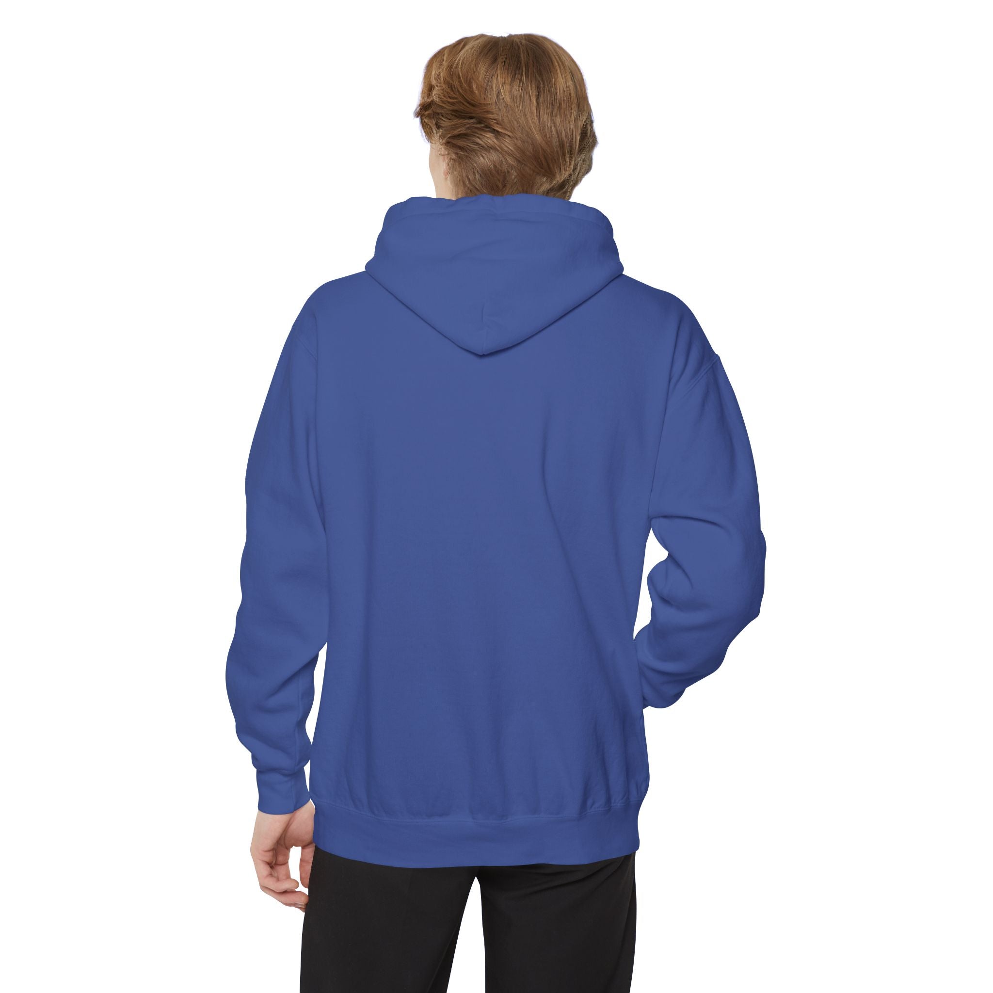 934 - Embroidered Pensacola Beach Sea Turtle Logo Hoodie — Soft Garment-Dyed Graphic Hoodie