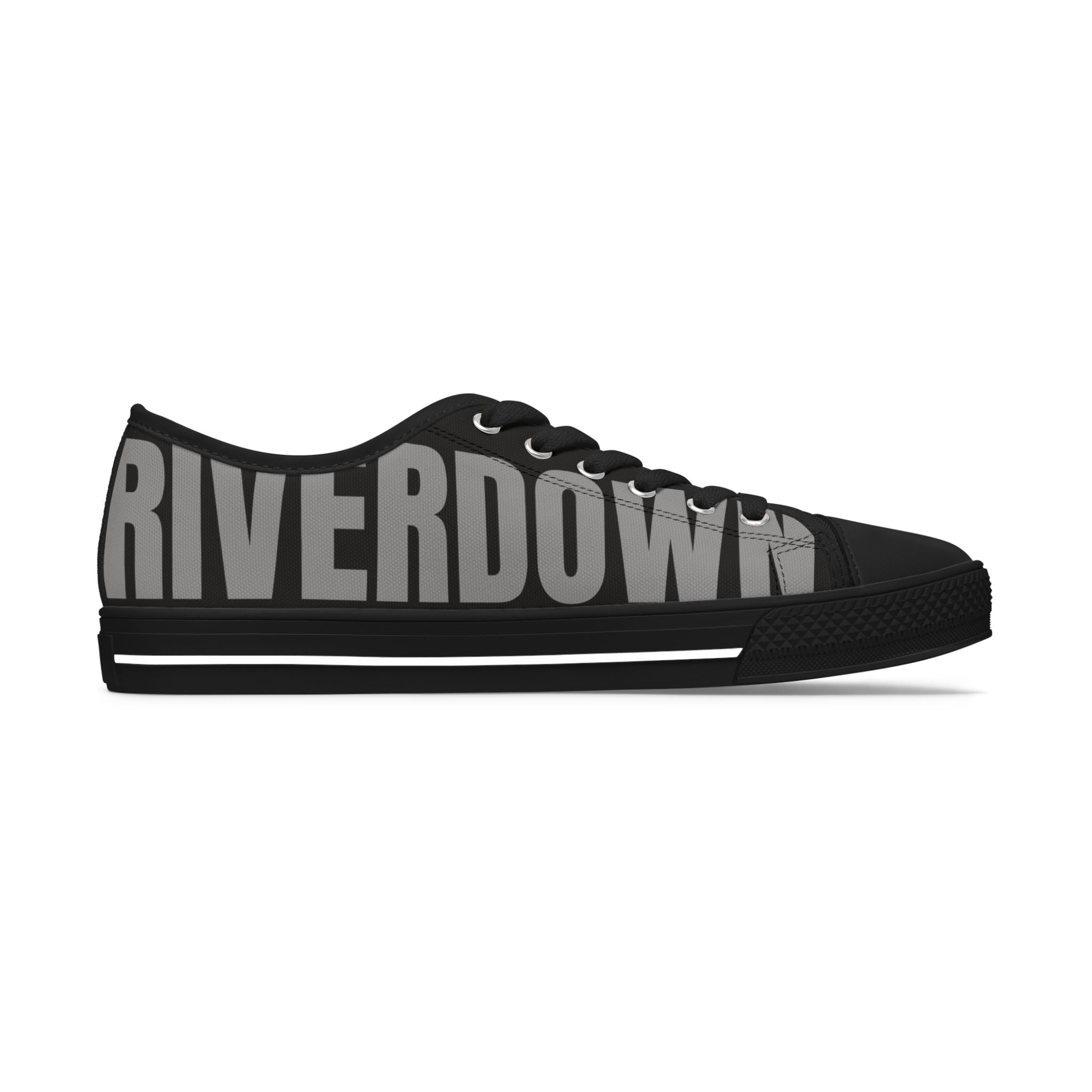 81 - Women’s Black Low Top Sneakers — Canvas Shoes