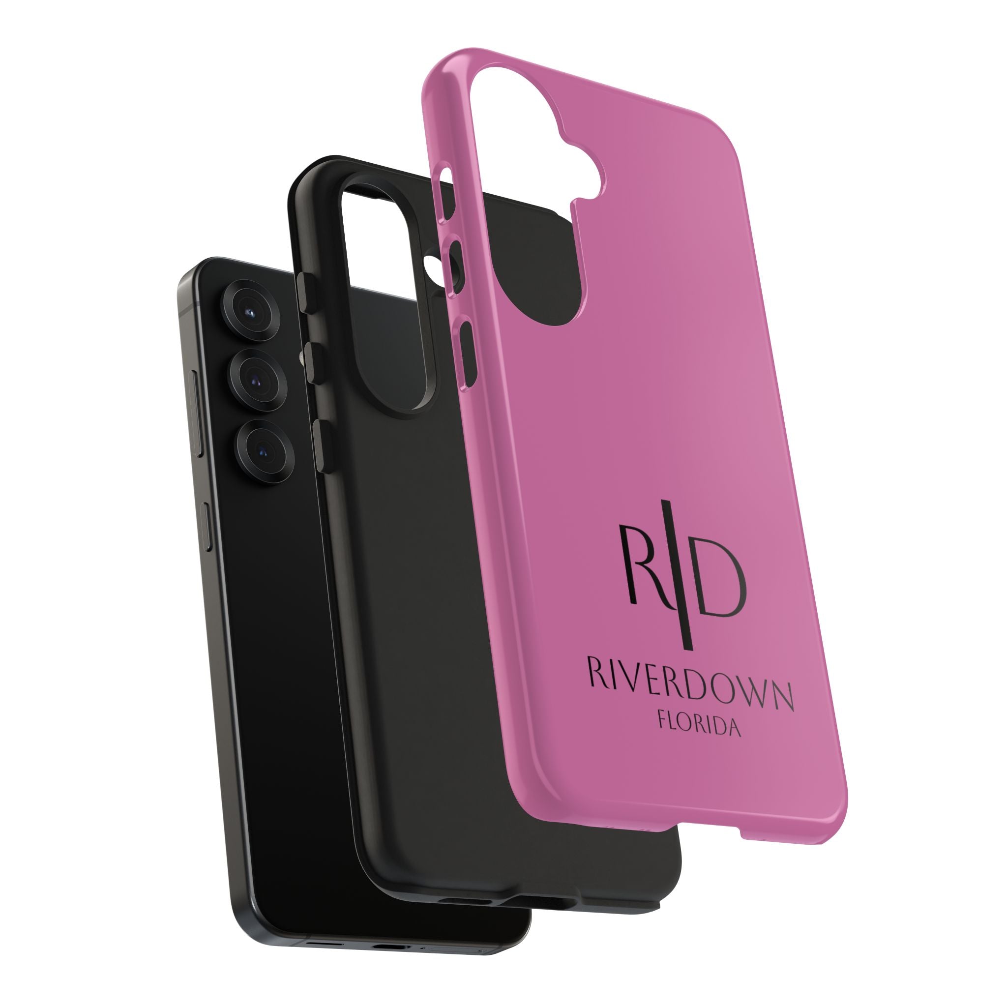 924 - Phone Case Pink Peddle — Durable Protective Phone Cover with Monogram Logo