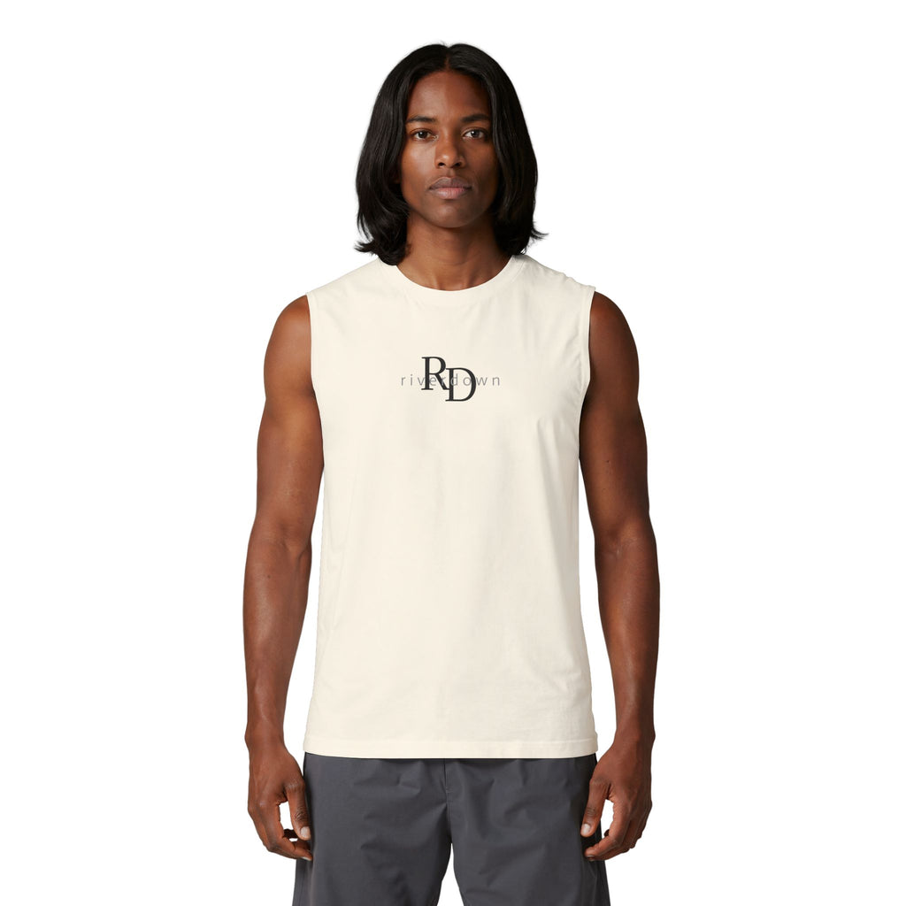 14 - Gone Fishing Muscle Tank — Retro Palm Court Summer Tank Top
