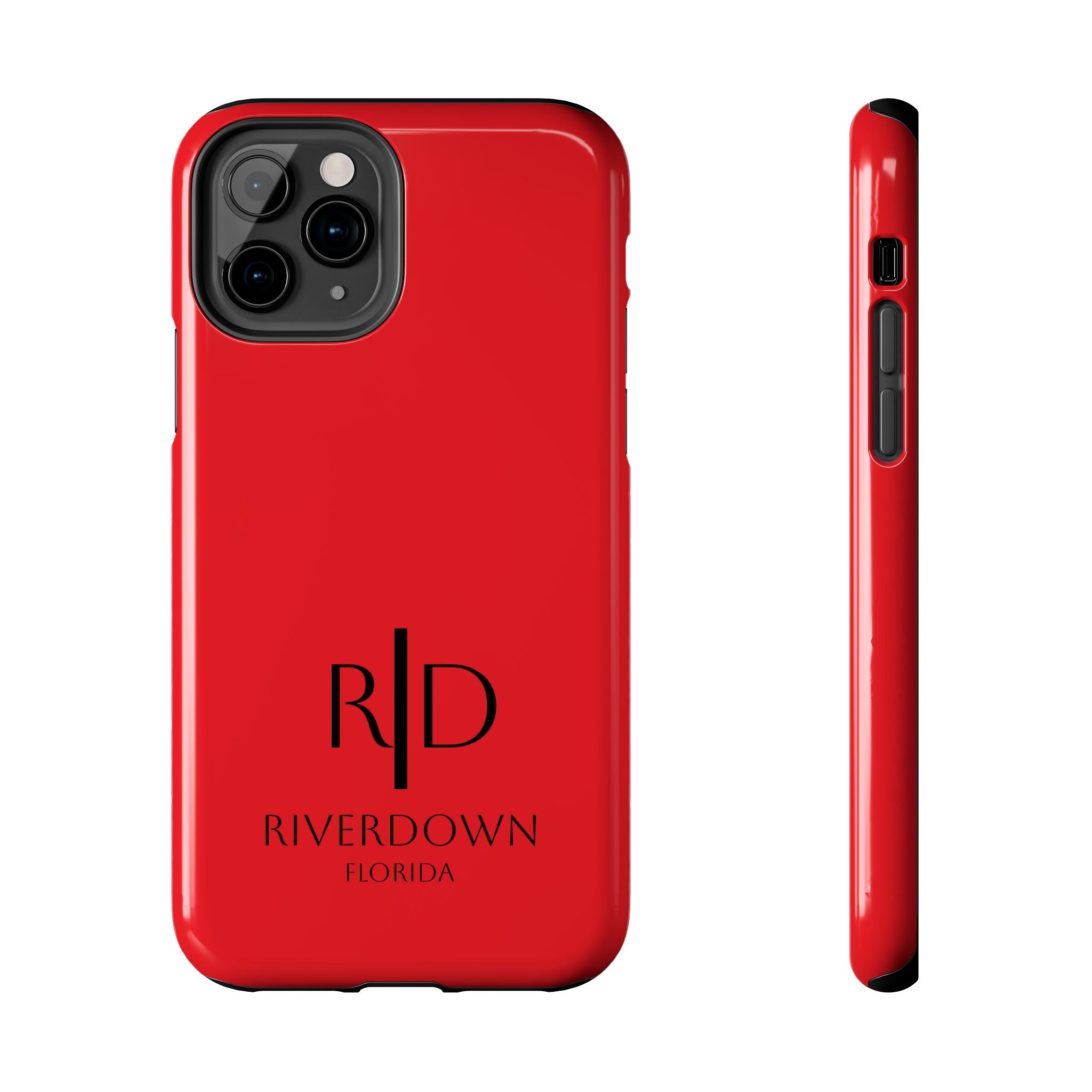924 - Phone Case Red Berry — Durable Protective Phone Cover with Monogram Logo