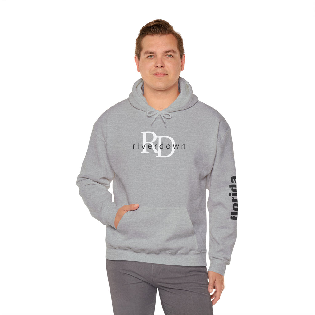 4 - Unisex Heavy RD Overlay Hooded Sweatshirt