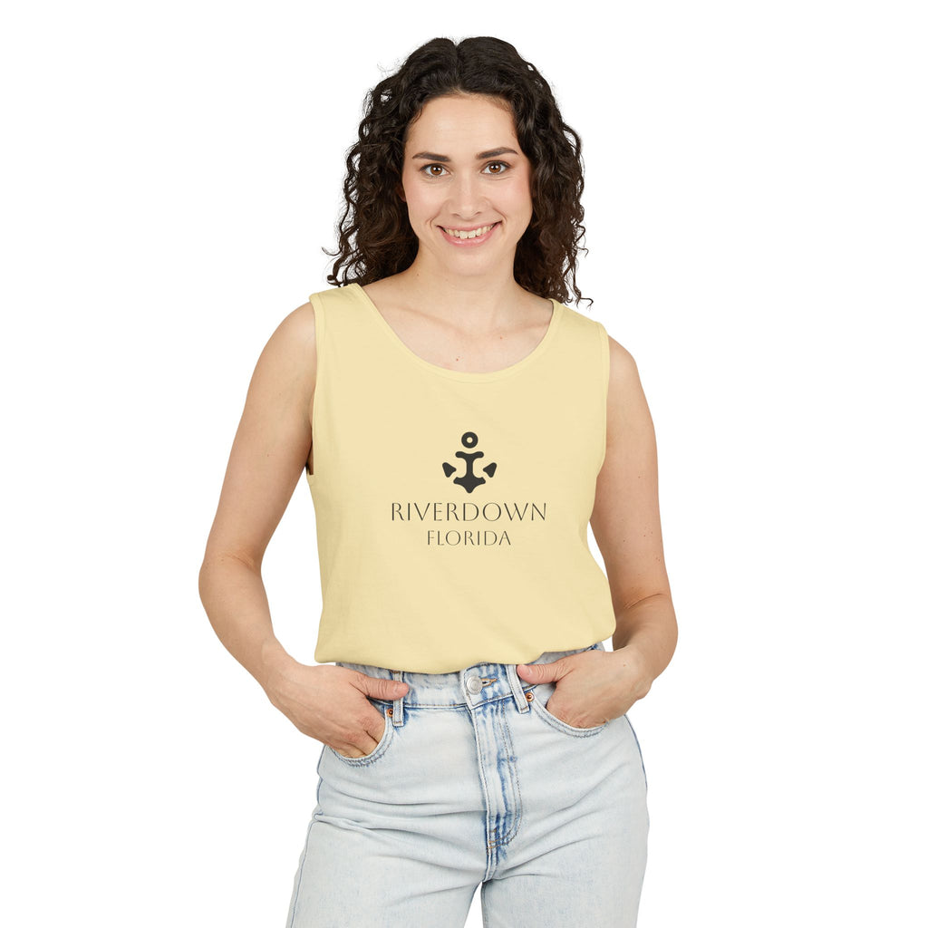 14 - Tank Top Multi Colors Coral Minimalist 'R|D' Monogram Tank Top — Lightweight Casual Summer Tee