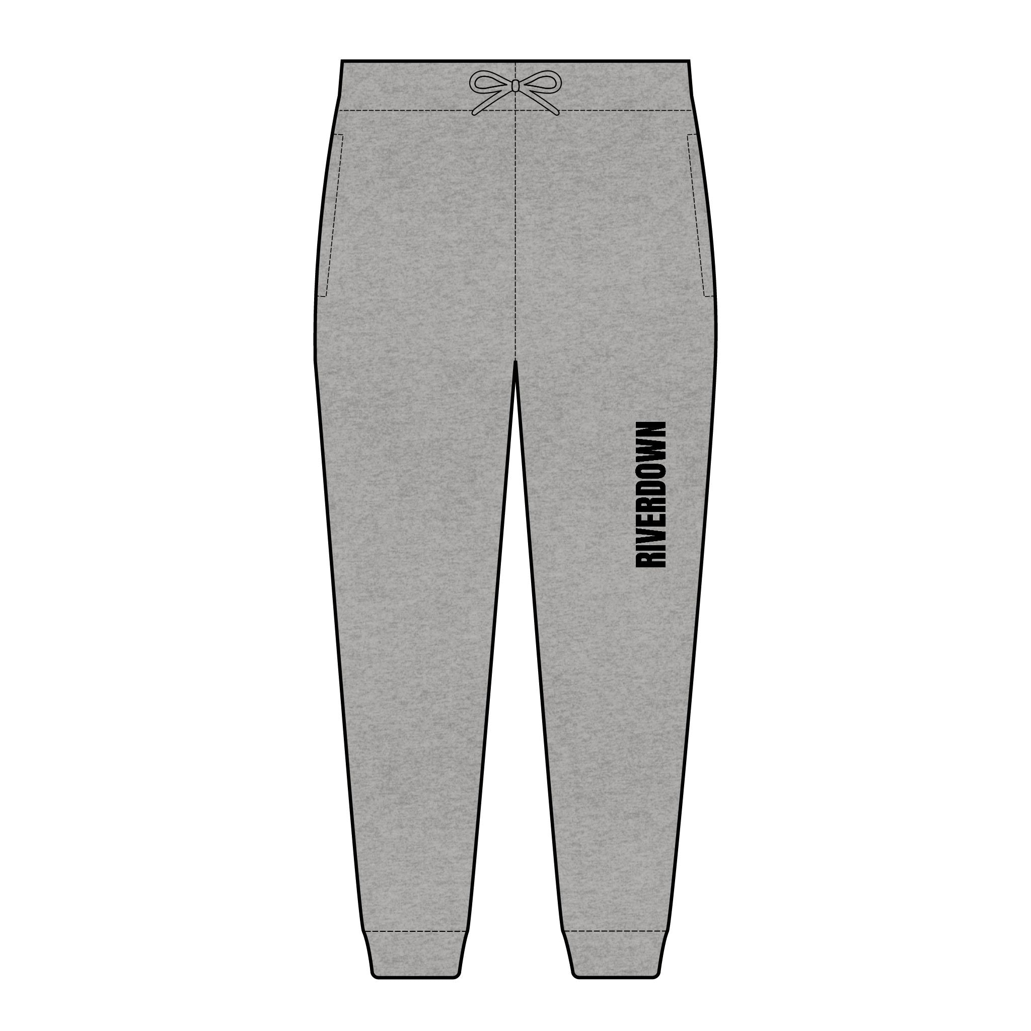 6 - Embroidered 'Riverdown' Fleece Joggers — Cozy Casual Sweatpants