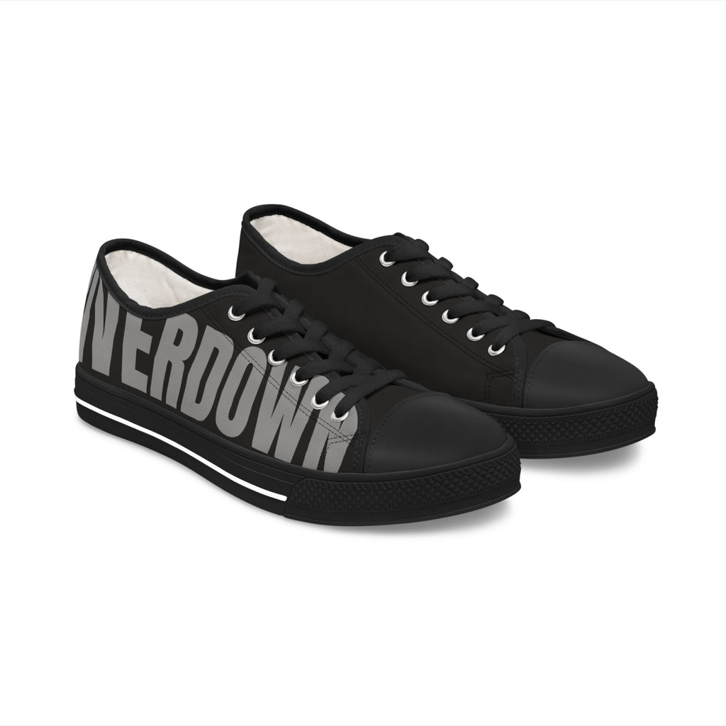 81 - Women’s Black Low Top Sneakers — Canvas Shoes