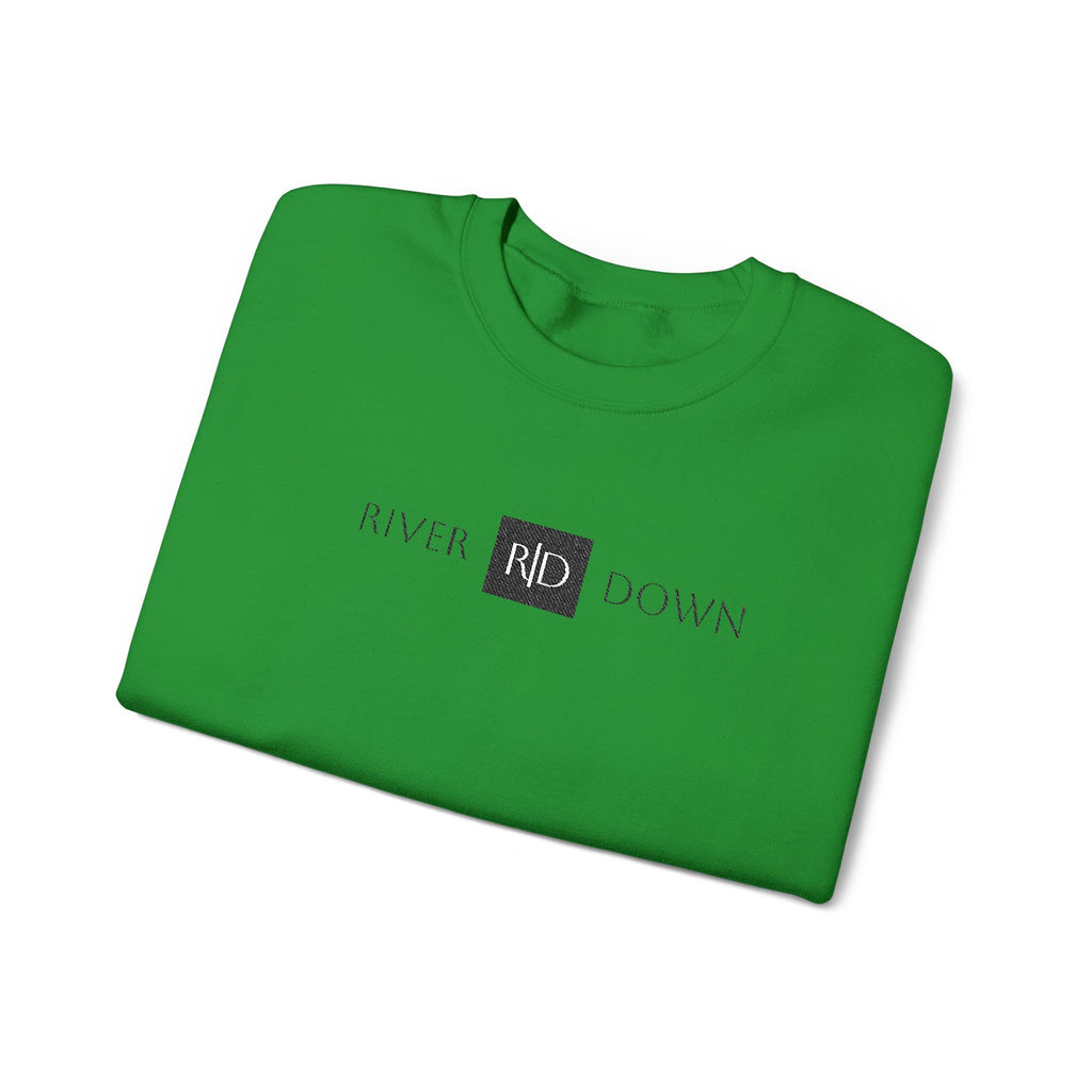 3 - Sweatshirt Embroidered Square RD Minimal Graphic Crewneck Sweatshirt — Small Black Patch Logo