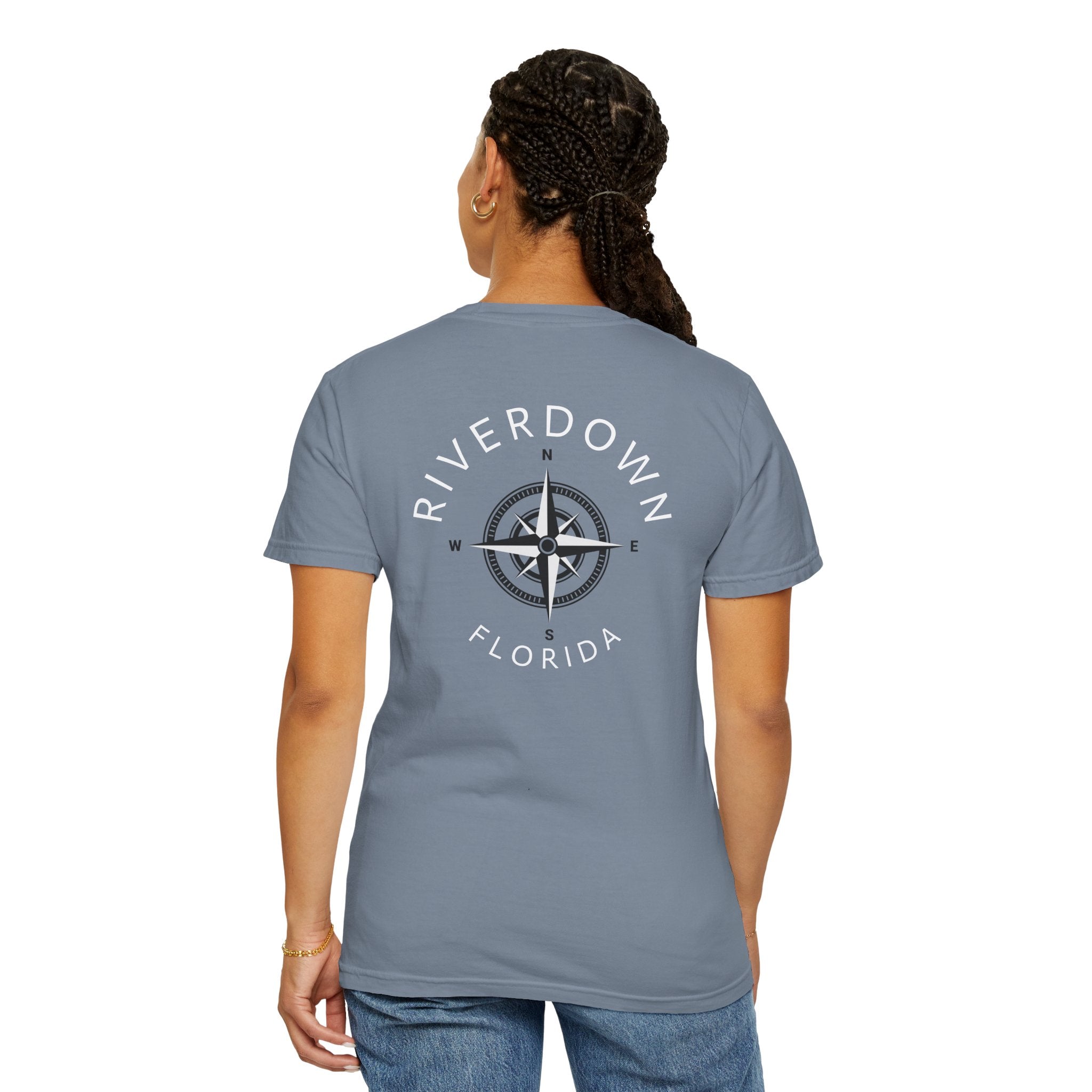 10 - Tee Multi Colors Compass — Minimalist Initials T-Shirt