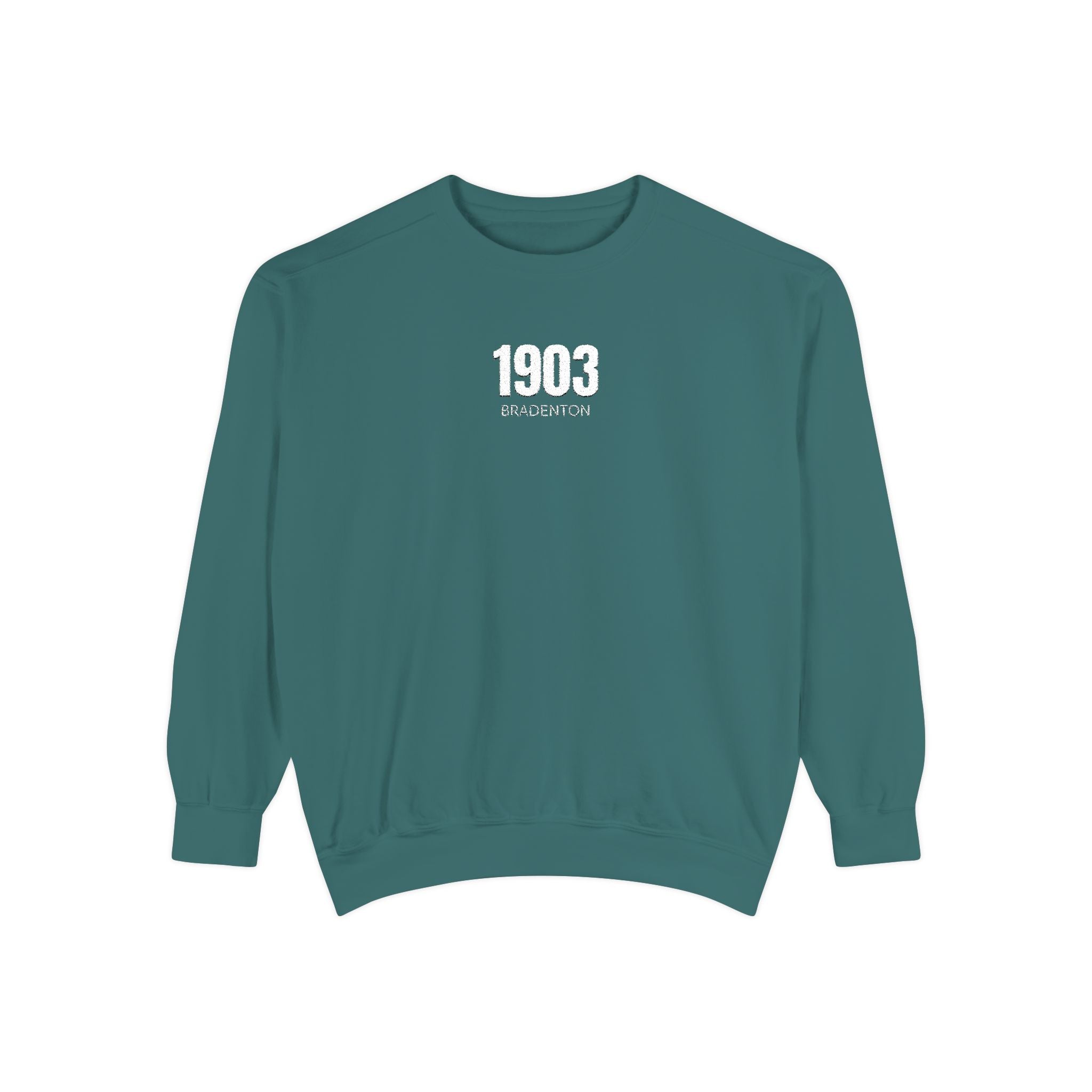 3 - 1903 Crest Embroidered Sweatshirt – Minimal Vintage College Pullover