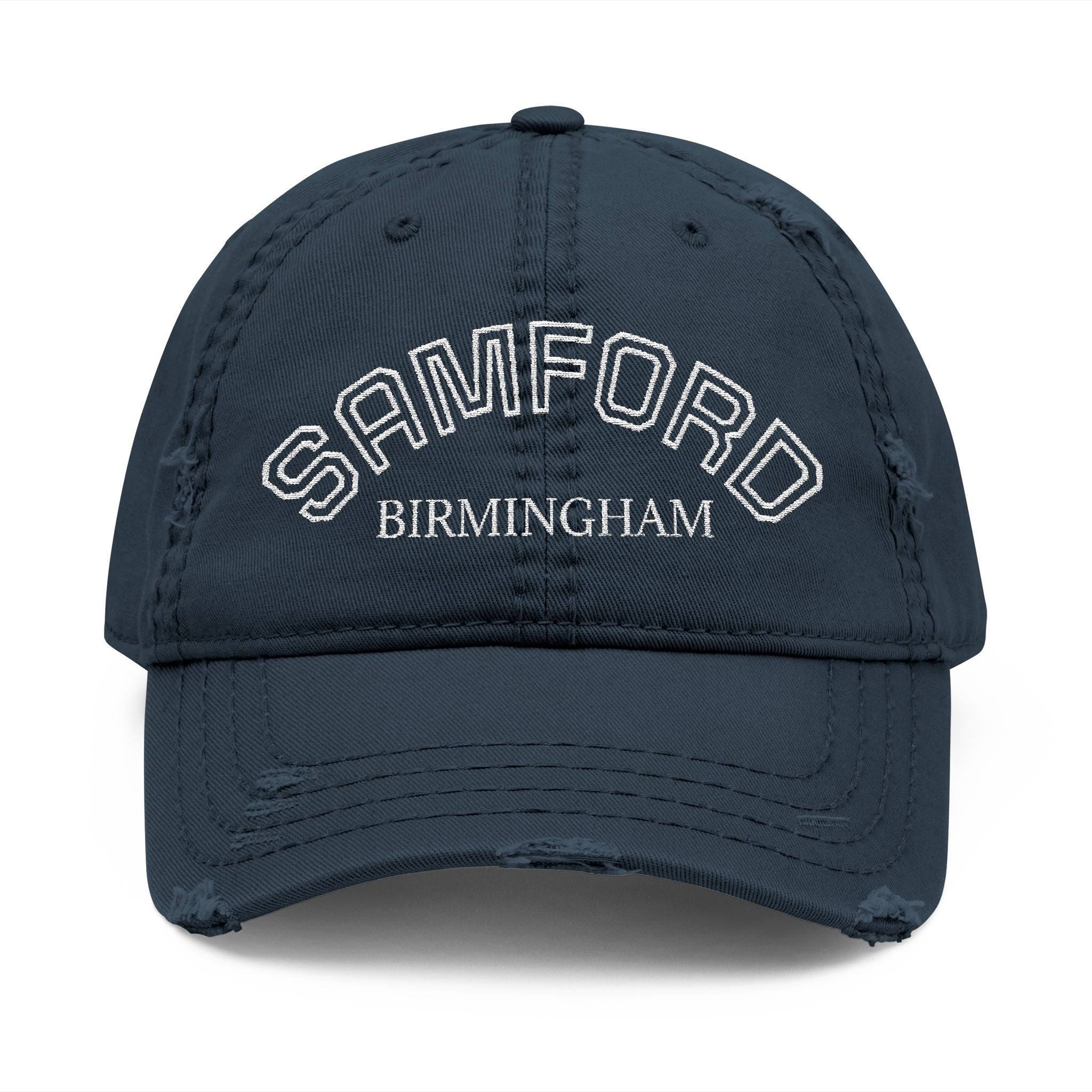 920 - Hat Multi Colors Samford Distressed Embroidered 'Riverdown' Dad Hat – Vintage Washed Baseball Cap