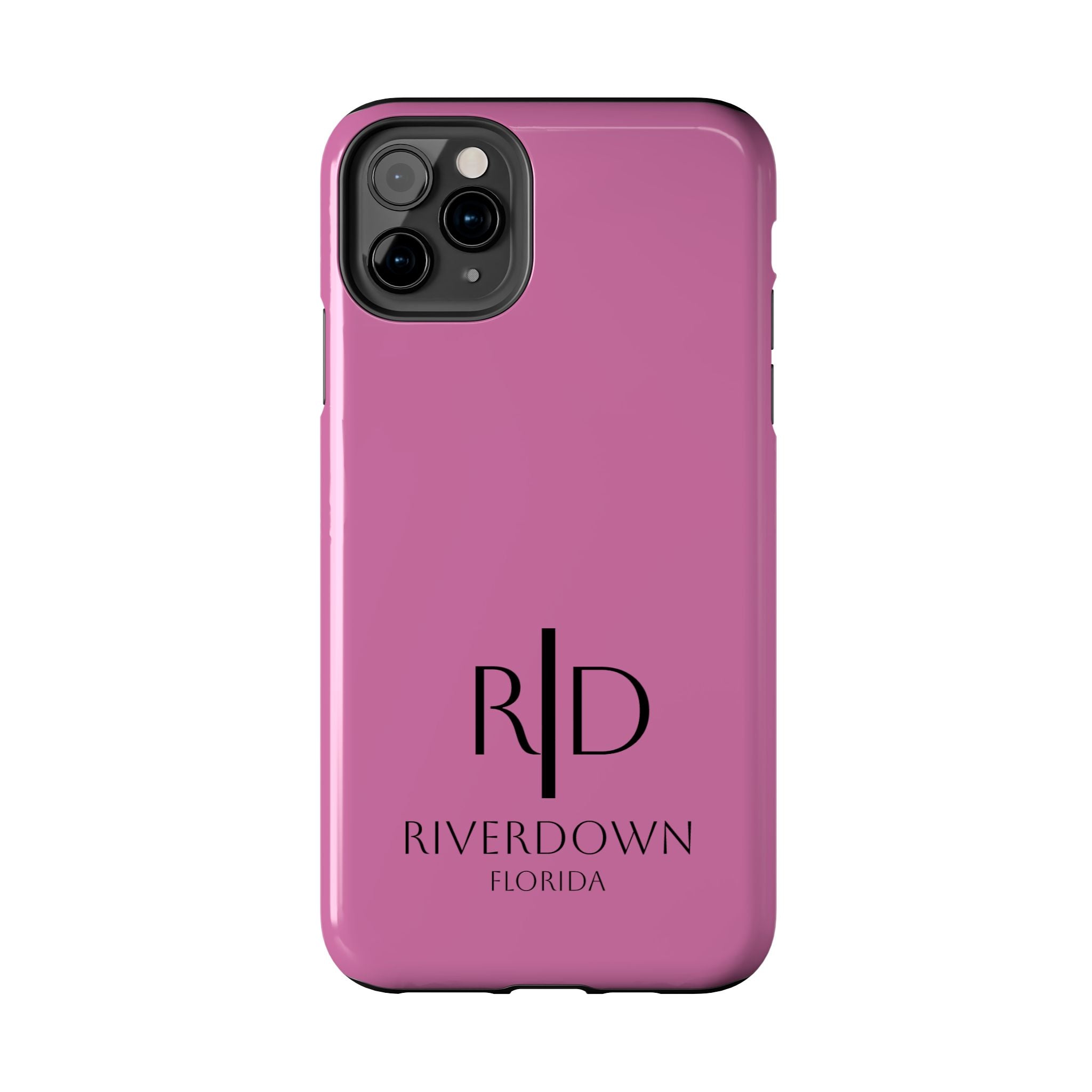 924 - Phone Case Pink Peddle — Durable Protective Phone Cover with Monogram Logo