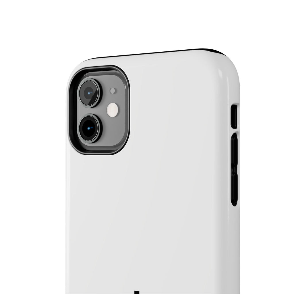 924 - Phone Case White Cap — Durable Protective Phone Cover with Monogram Logo