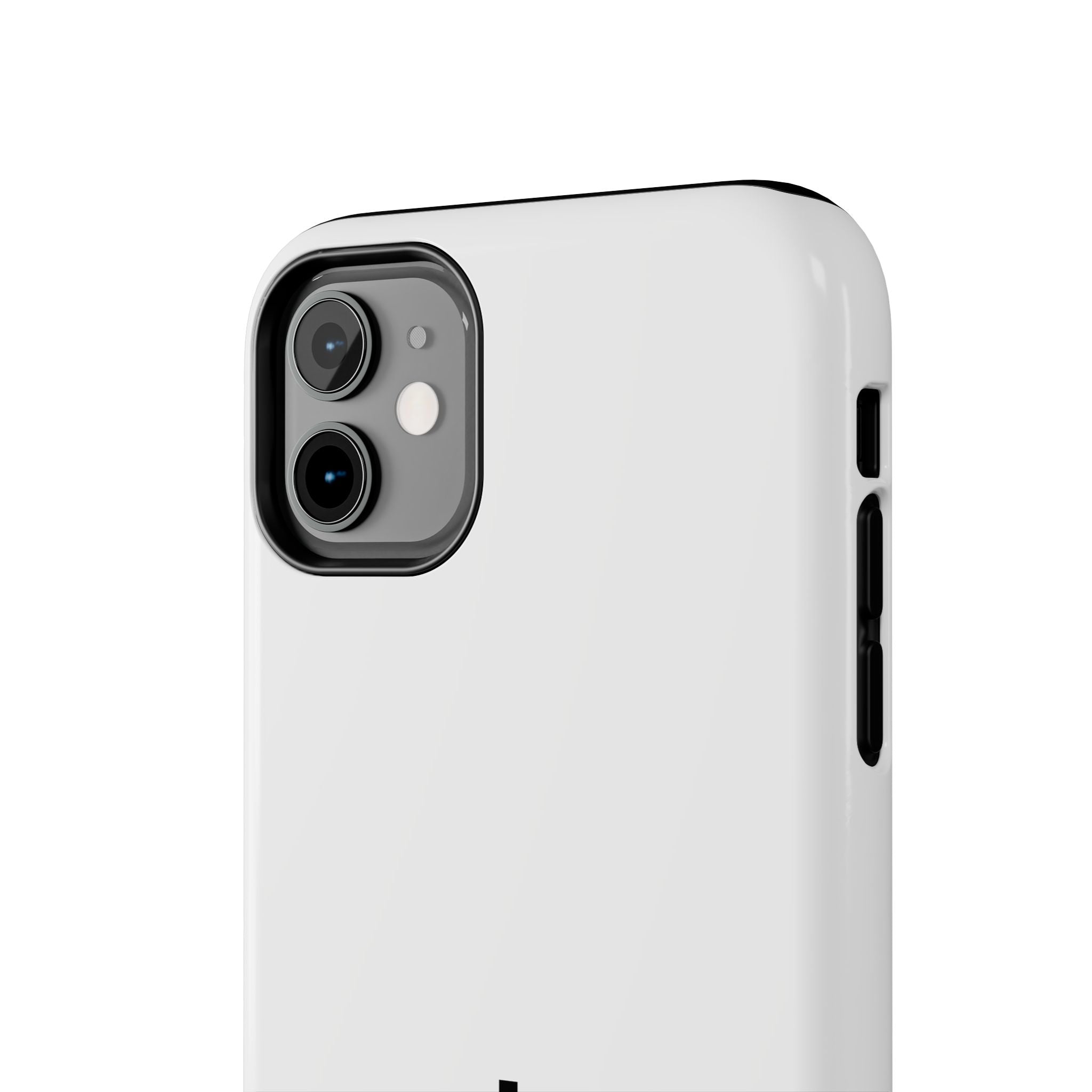 924 - Phone Case White Cap — Durable Protective Phone Cover with Monogram Logo