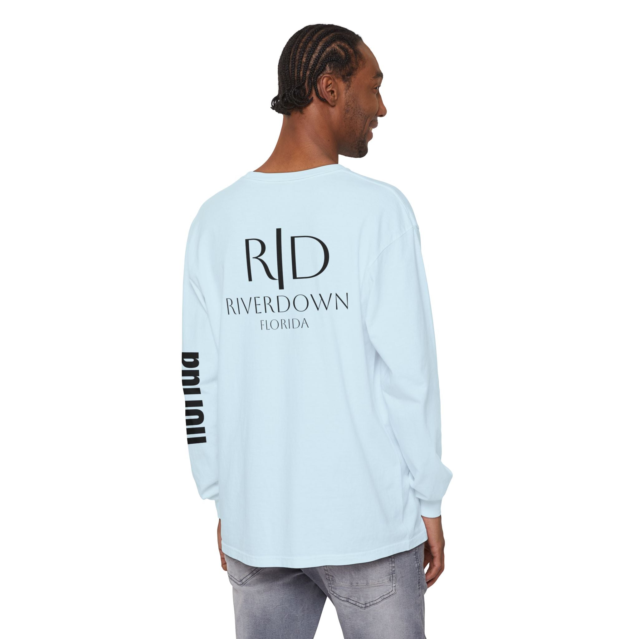 2 - Long Sleeve Tee Multi Colors 'R|D' — Florida Sleeve Graphic