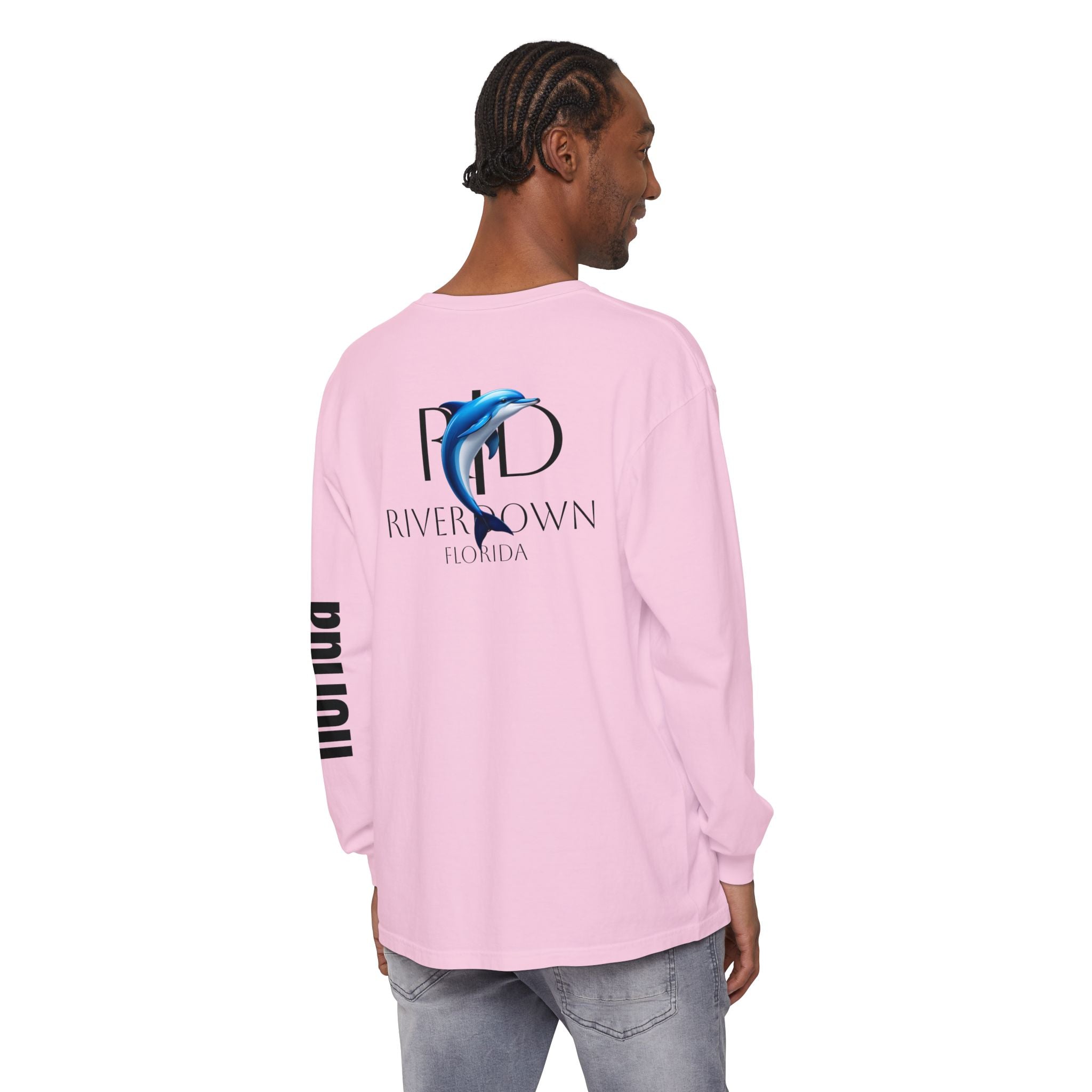 2 - Long Sleeve Tee Multi Colors 'R|D' — Florida Sleeve Graphic