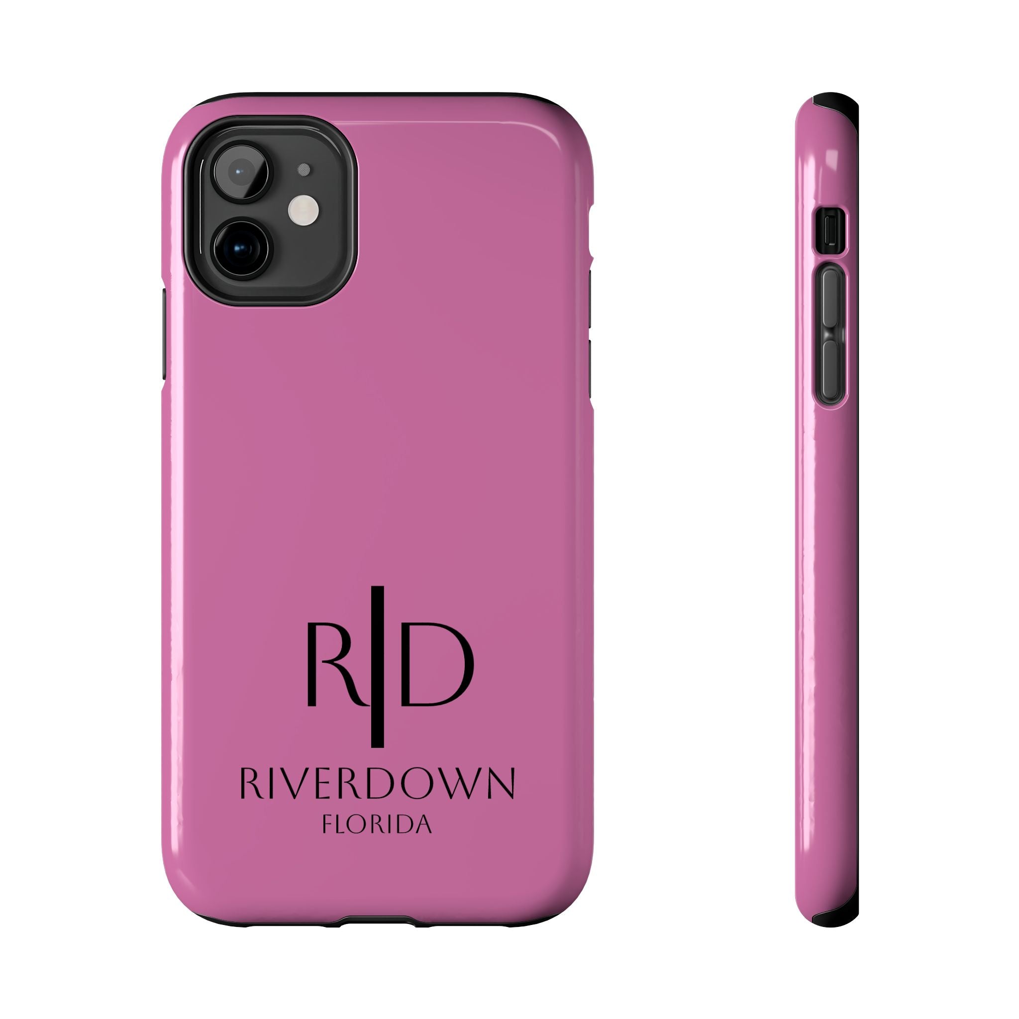 924 - Phone Case Pink Peddle — Durable Protective Phone Cover with Monogram Logo