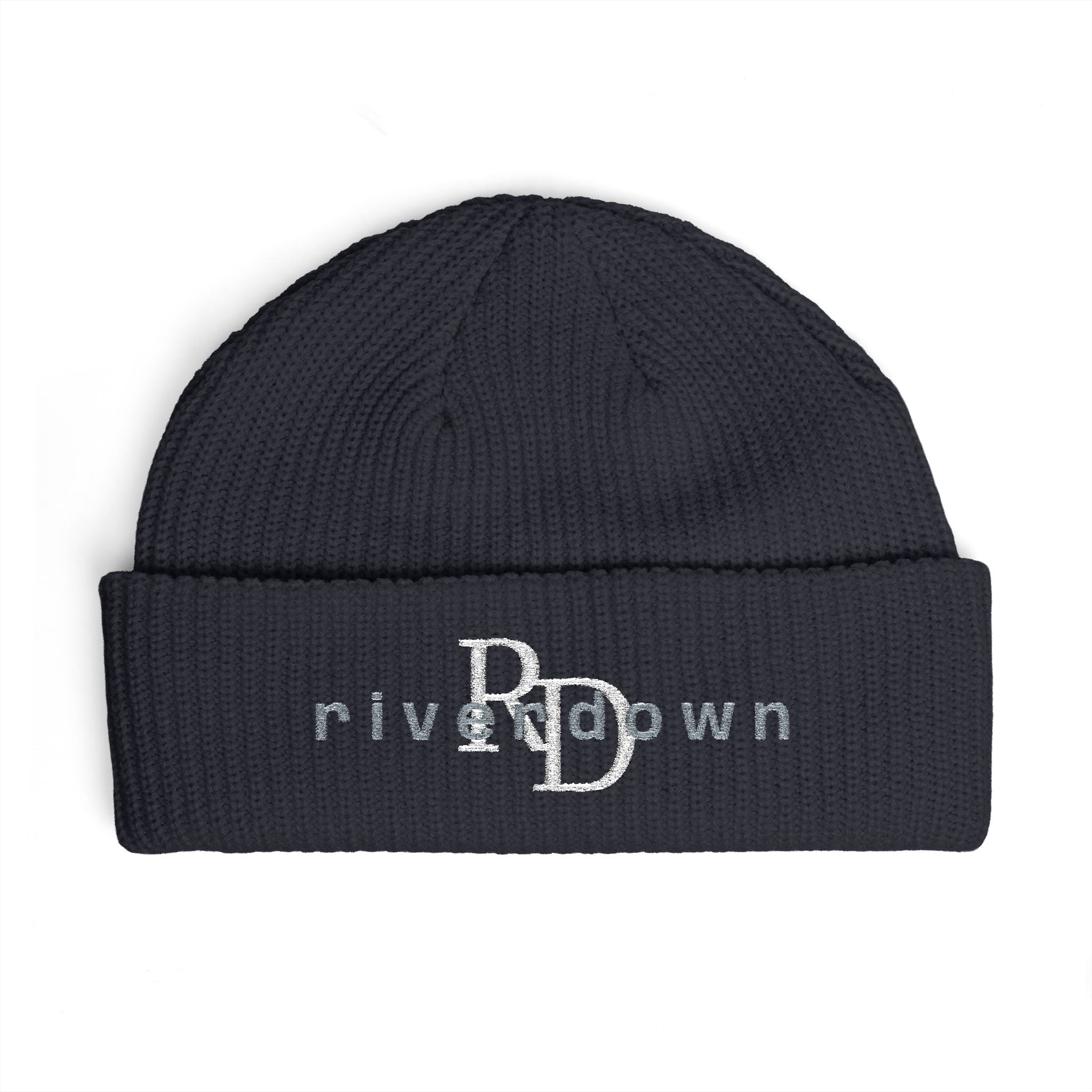 92 - RD Cuff Beanie Embroidered Streetwear Knit Cap