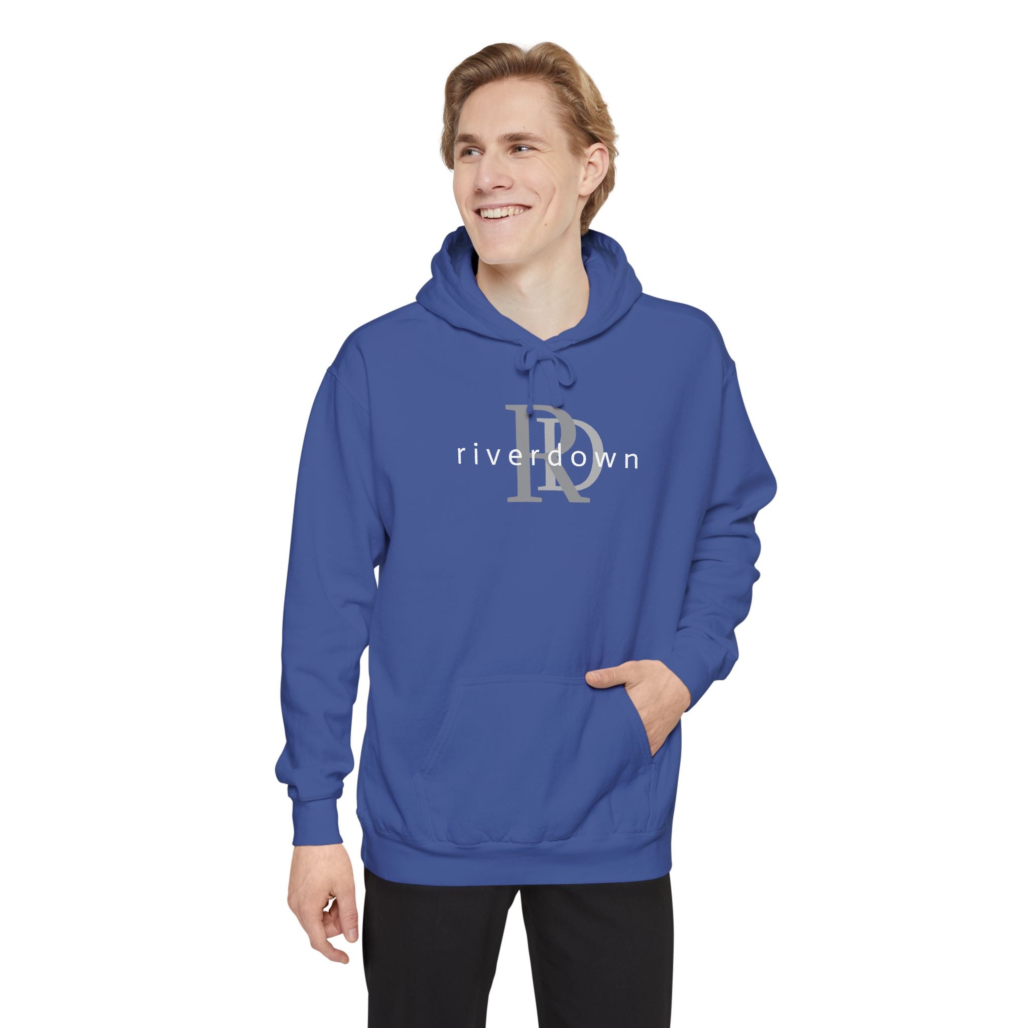 4 - Riverdown Embroidered Hoodie — Soft Garment-Dyed Graphic Hoodie
