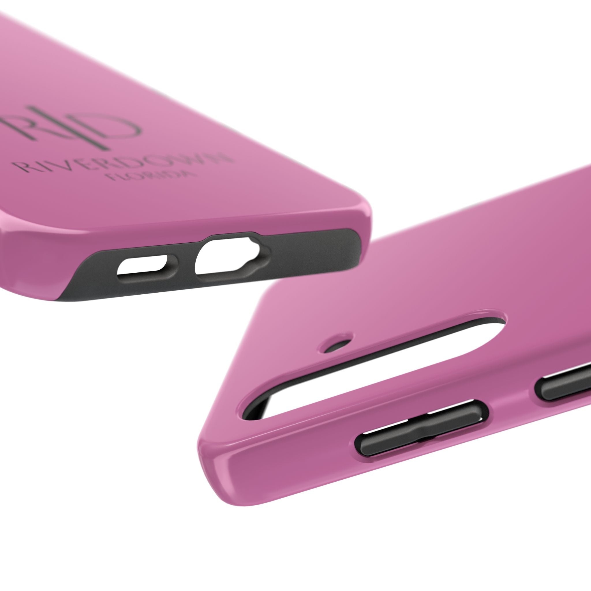 924 - Phone Case Pink Peddle — Durable Protective Phone Cover with Monogram Logo