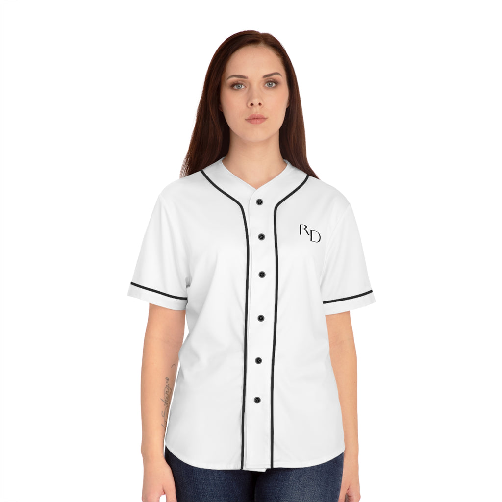12 - Spring Training Baseball Jersey Women's Baseball Jersey — R|D Logo Front & Back