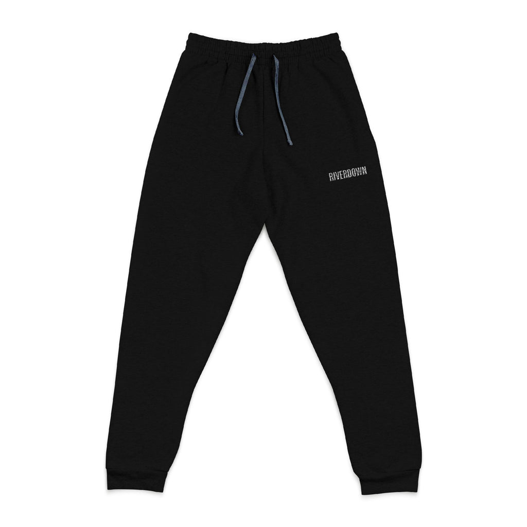 6 - Embroidered Cozy Joggers — Minimal Script Logo Sweatpants