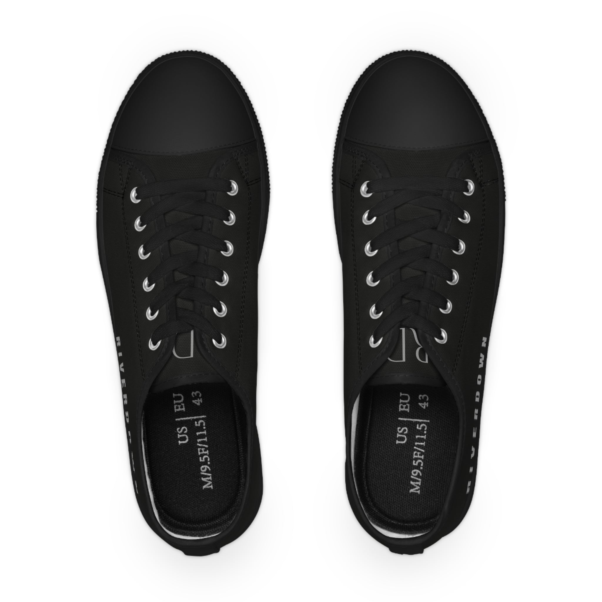 81 - Men's Night Low-Top Sneakers — Casual Canvas Trainers