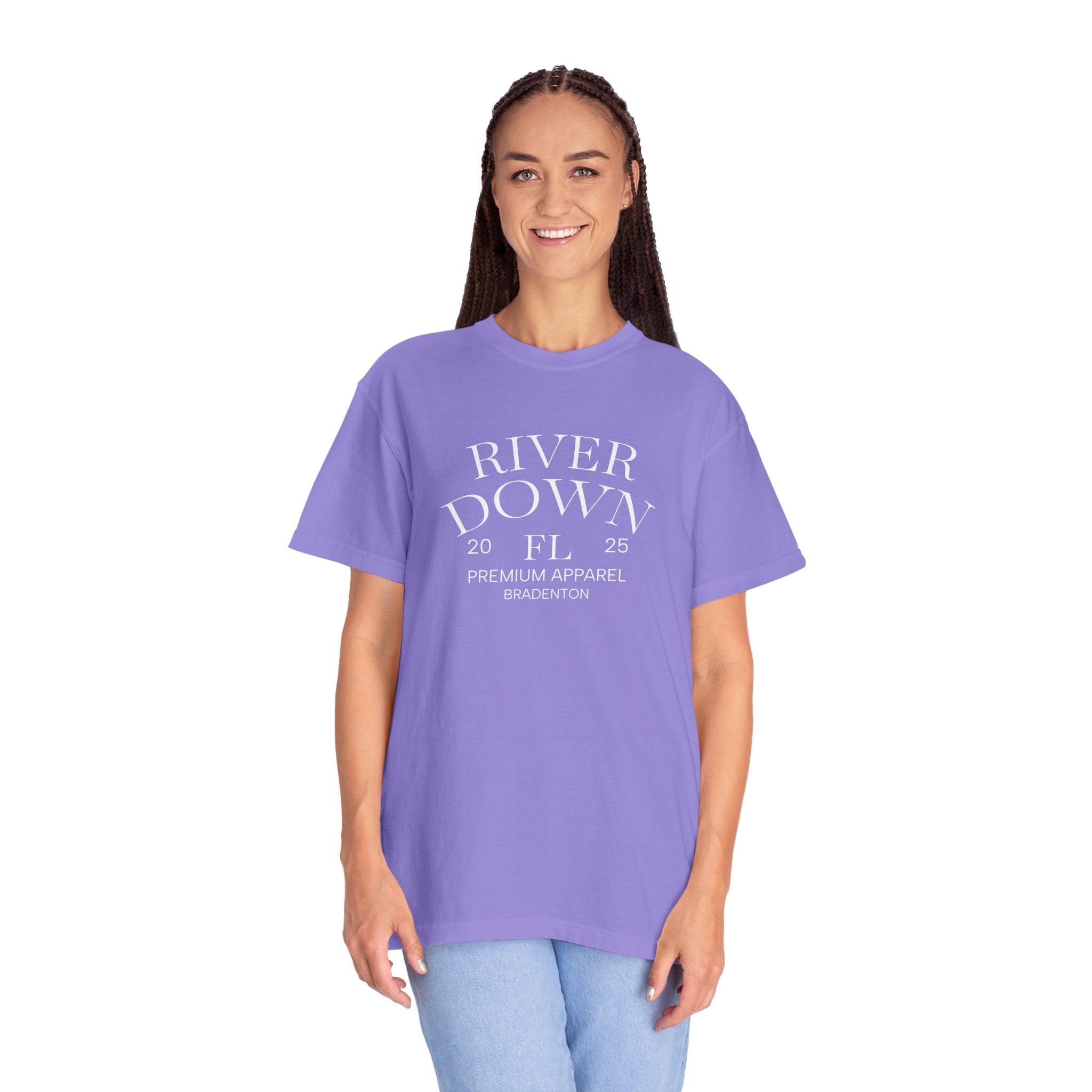 101 -  Tee Multi Colors Monogram R|D Plain Back Classic Tee — Minimalist Initials T-Shirt