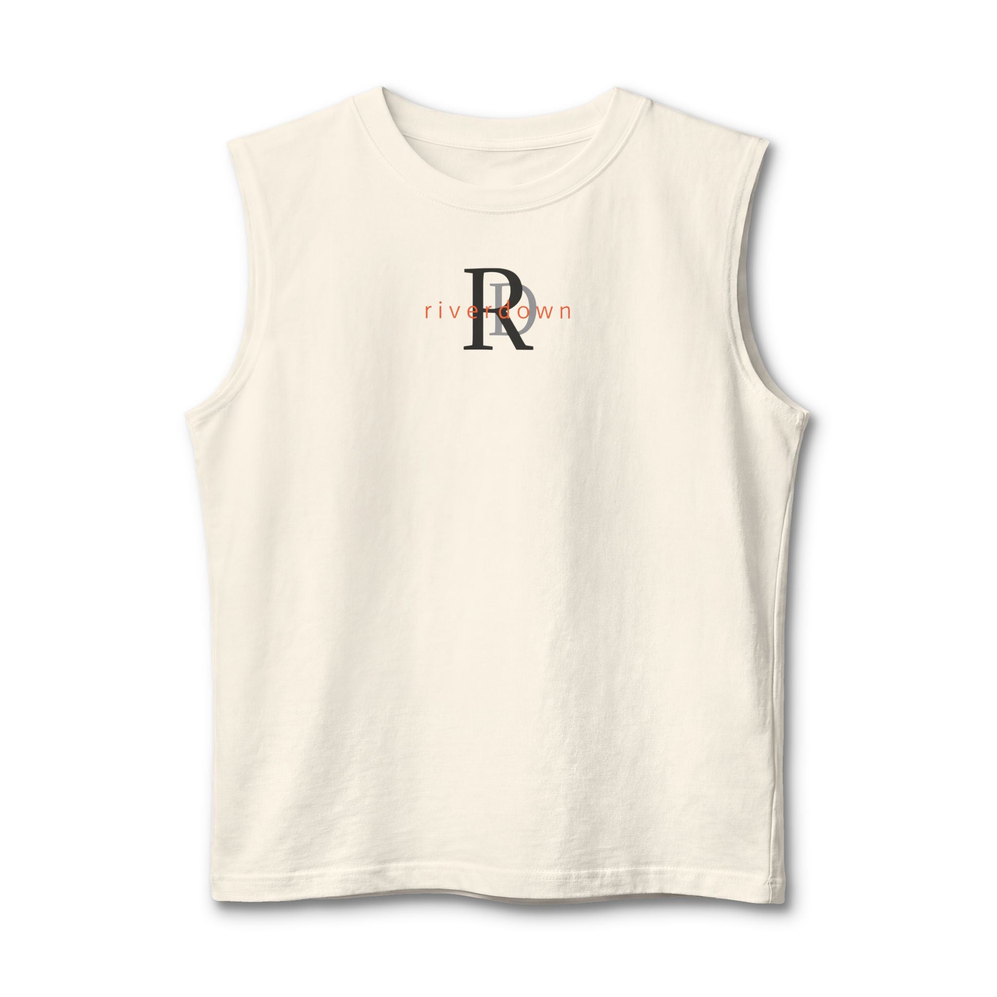 14 - Tank Top Multi Colors Minimalist RD Muscle Tank — Slim Fit Black Sleeveless Tee