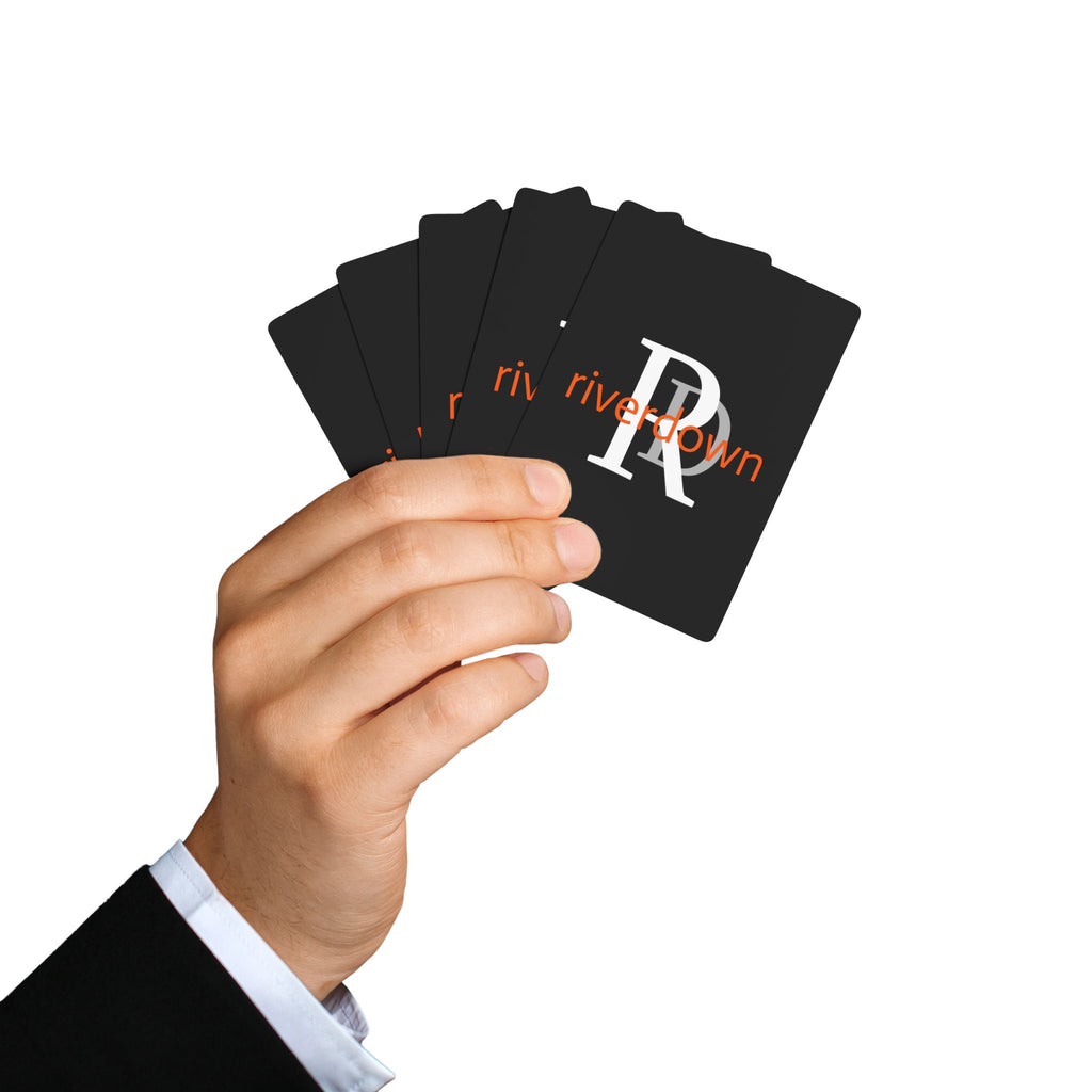 929 - Poker Playing Cards – Luxury Black & White Spade Deck (Ace of Spades Design)