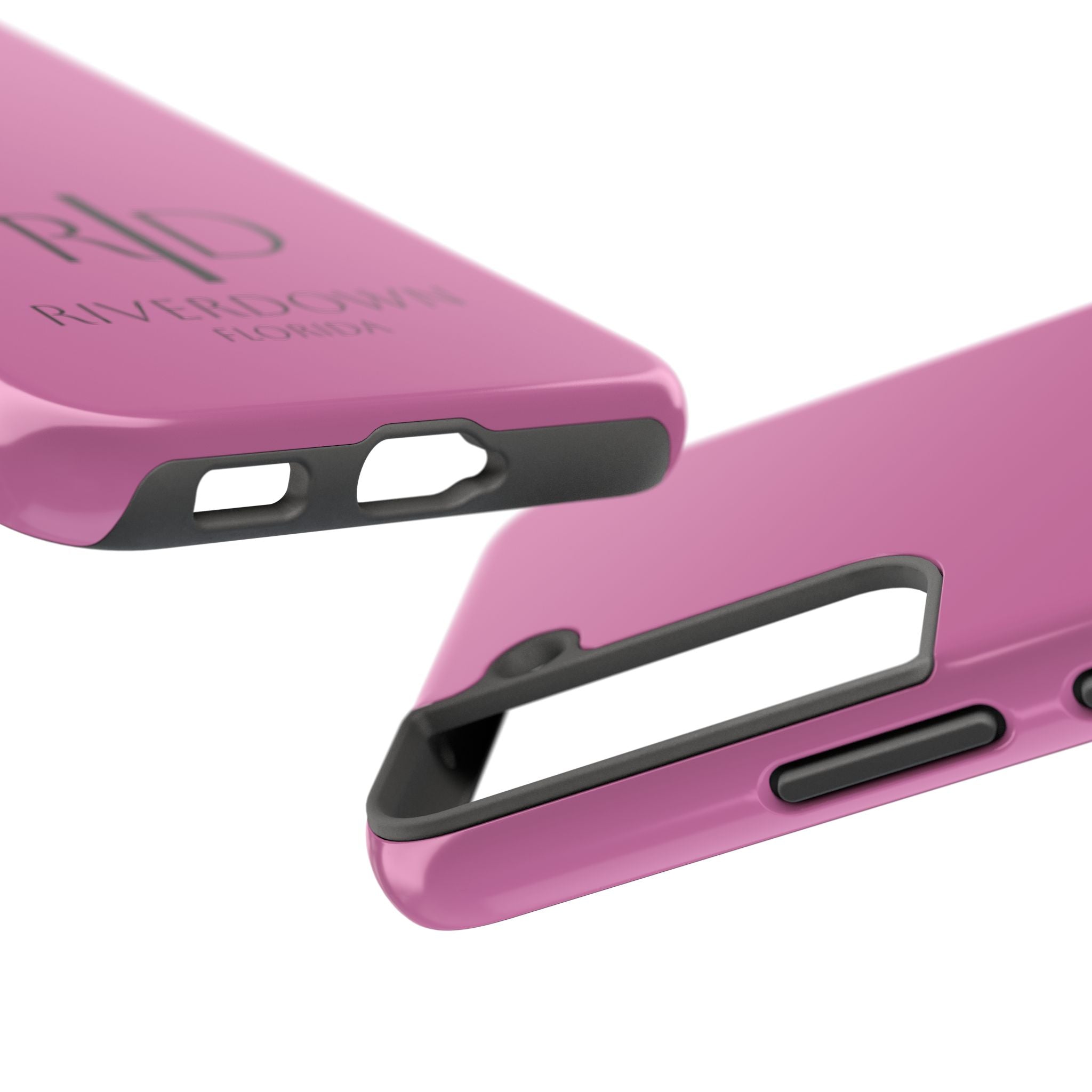 924 - Phone Case Pink Peddle — Durable Protective Phone Cover with Monogram Logo