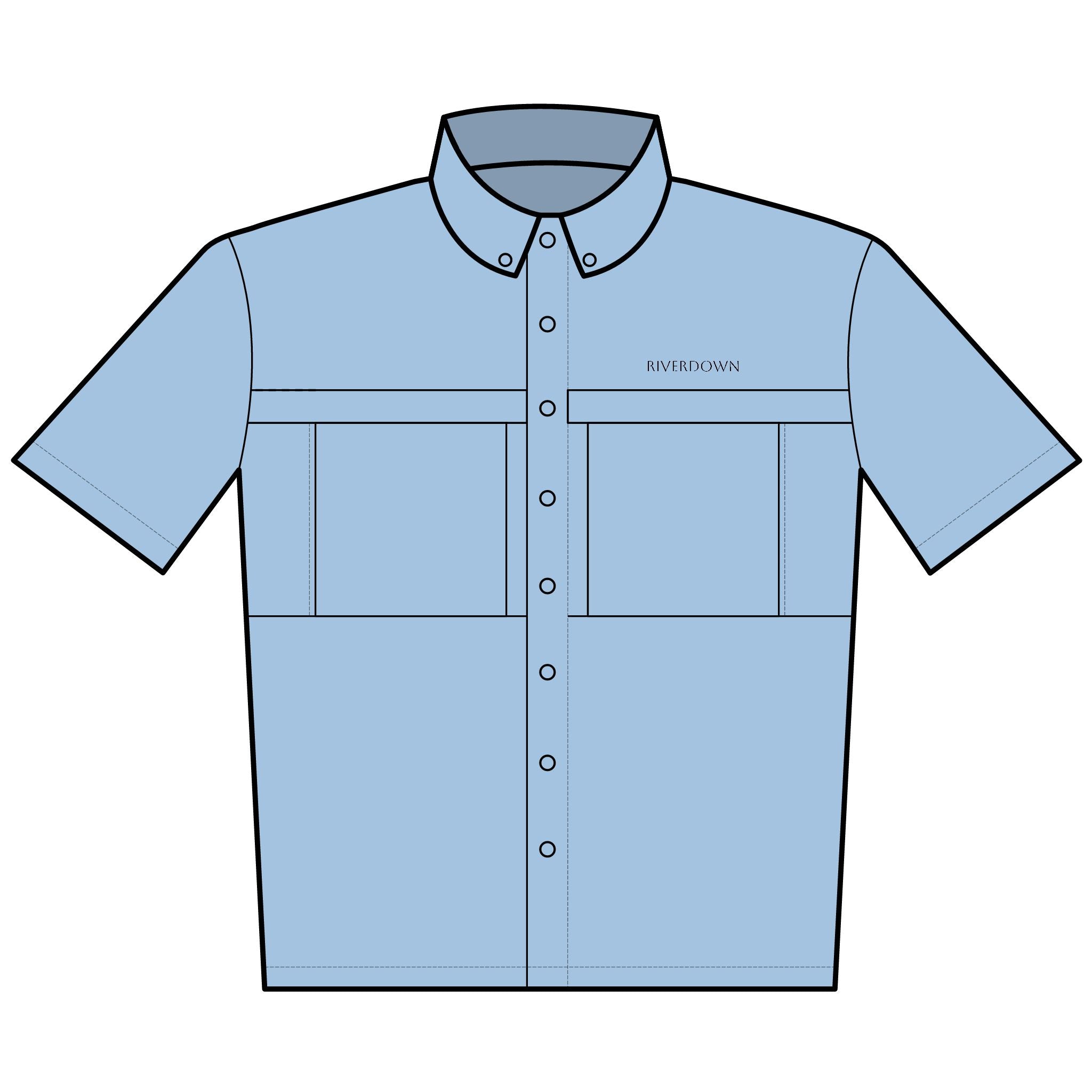 121 - Embroidered UV Daybreak Short Sleeve Shirt — Lightweight Work & Outdoor Shirt