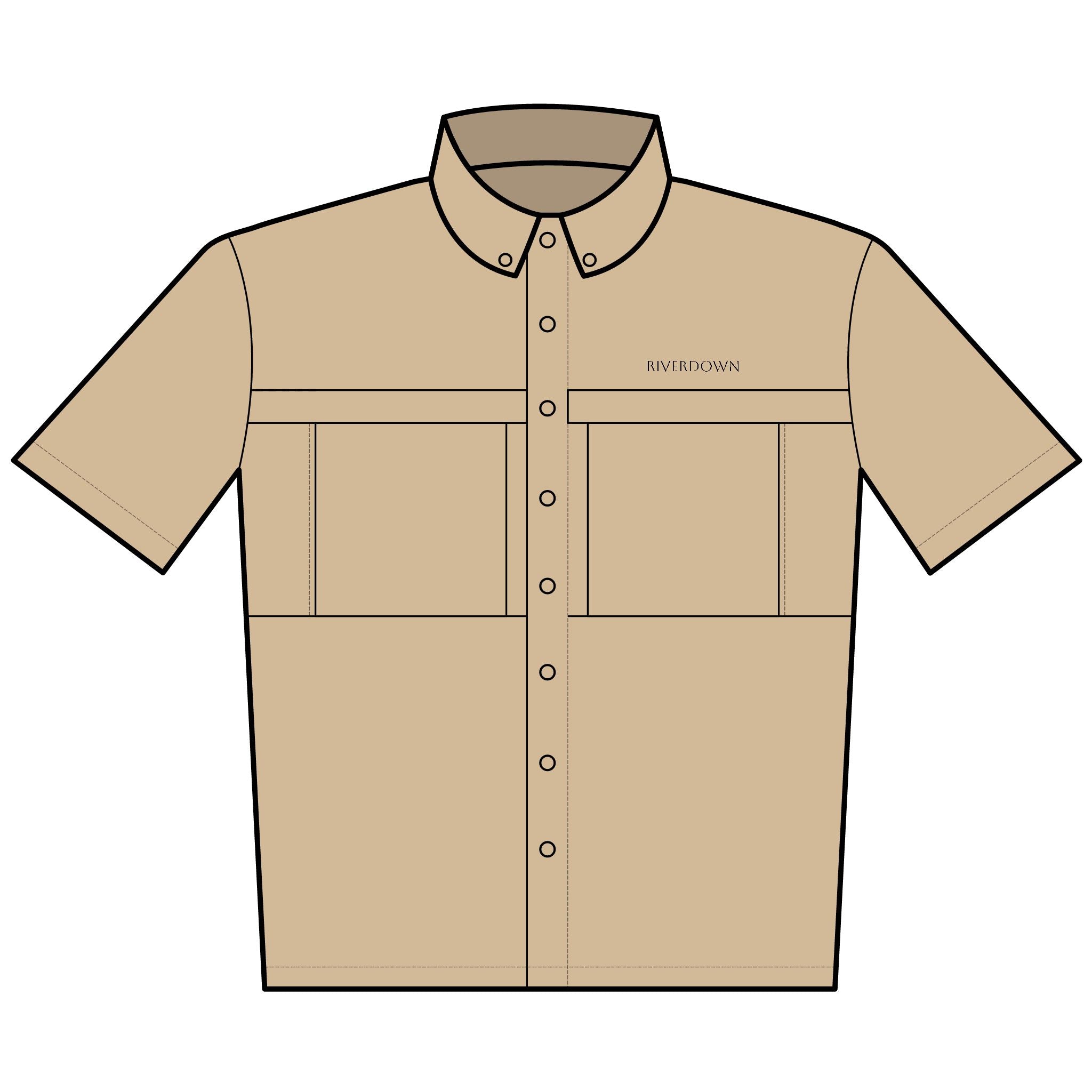 121 - Embroidered UV Daybreak Short Sleeve Shirt — Lightweight Work & Outdoor Shirt