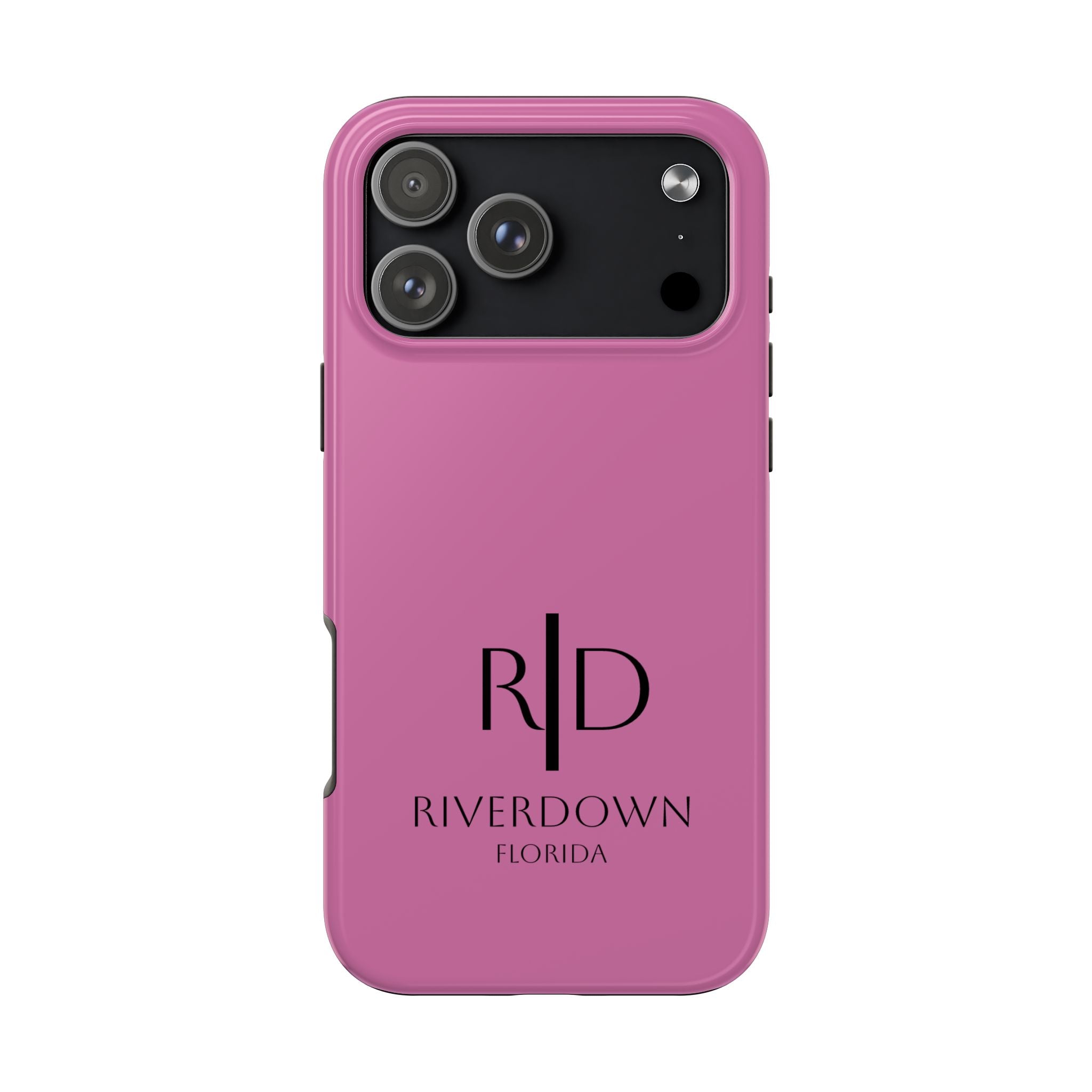 924 - Phone Case Pink Peddle — Durable Protective Phone Cover with Monogram Logo